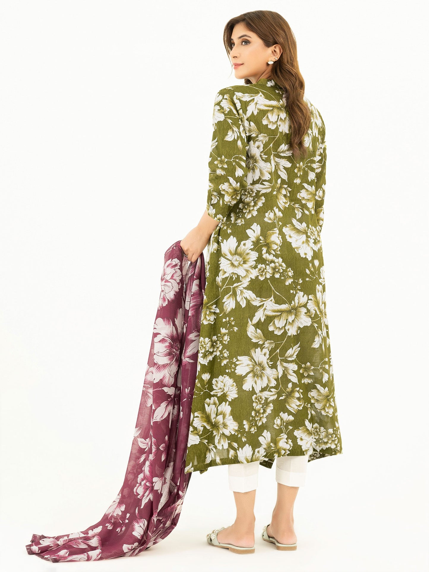 2 Piece Texture Lawn Suit-Printed (Pret)