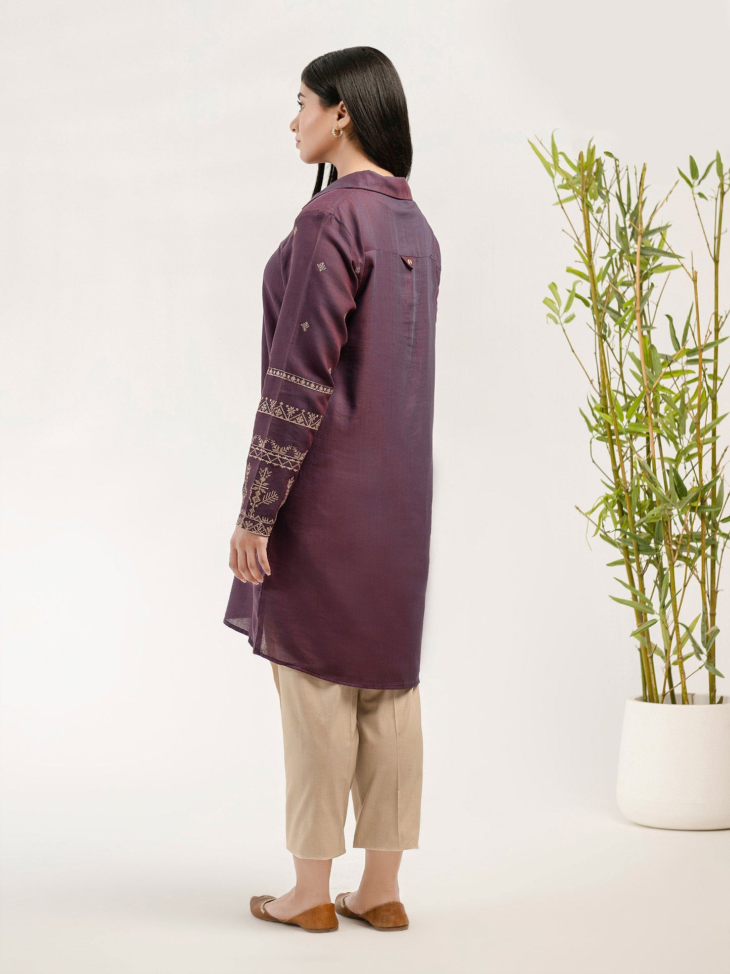 Yarn Dyed Shirt-Embroidered (Pret)