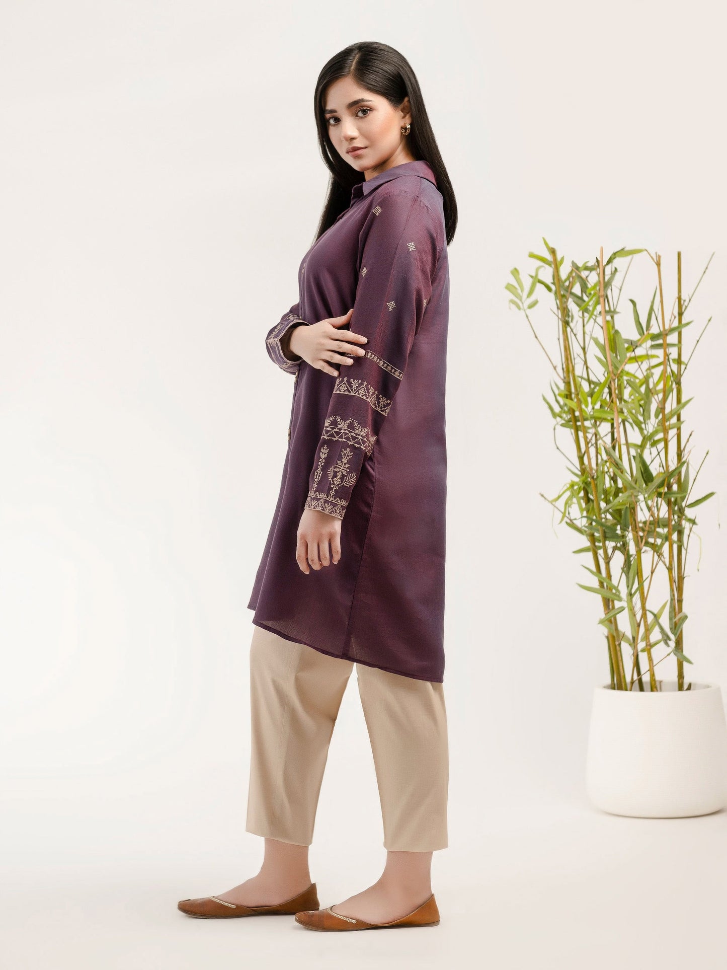 Yarn Dyed Shirt-Embroidered (Pret)