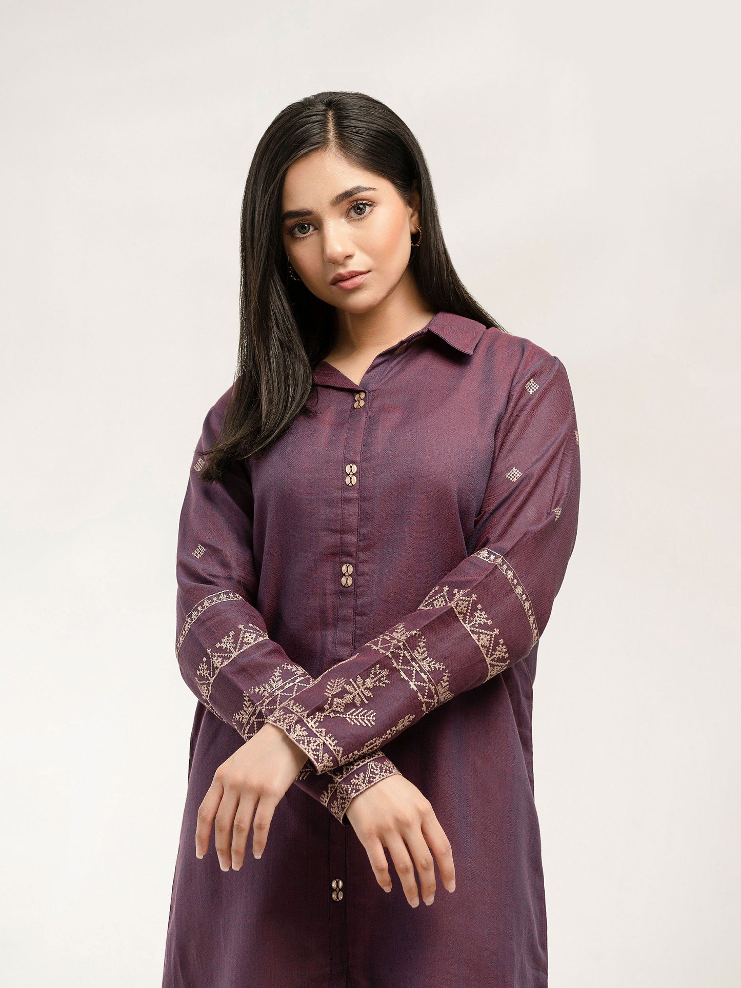 Yarn Dyed Shirt-Embroidered (Pret)