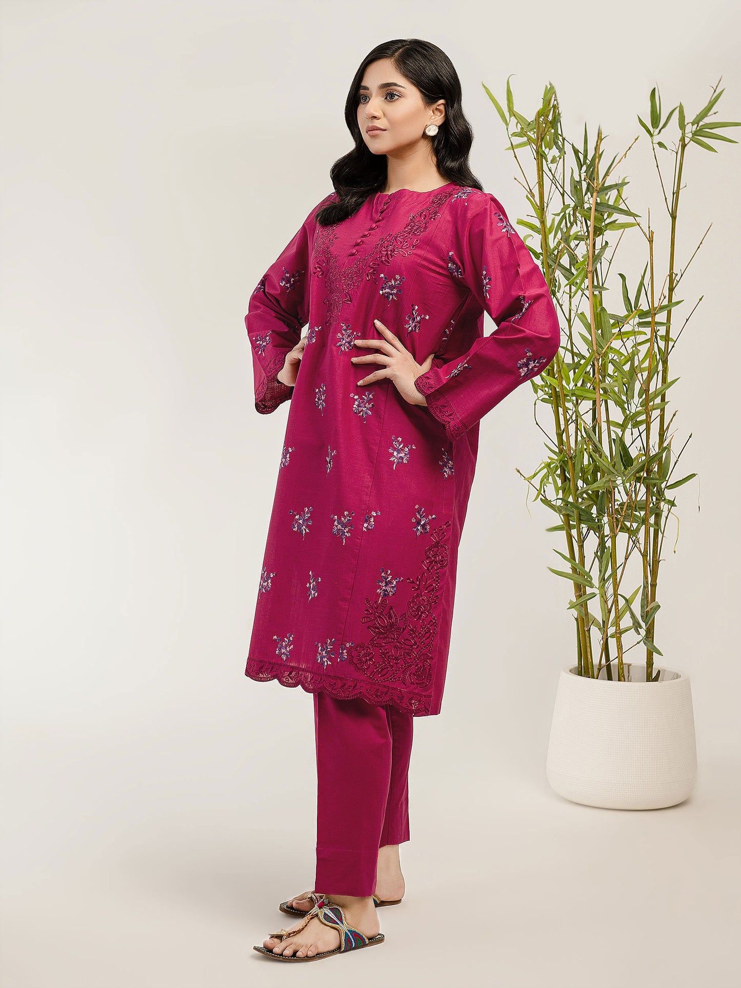 2 Piece Lawn Suit-Embroidered (Pret)