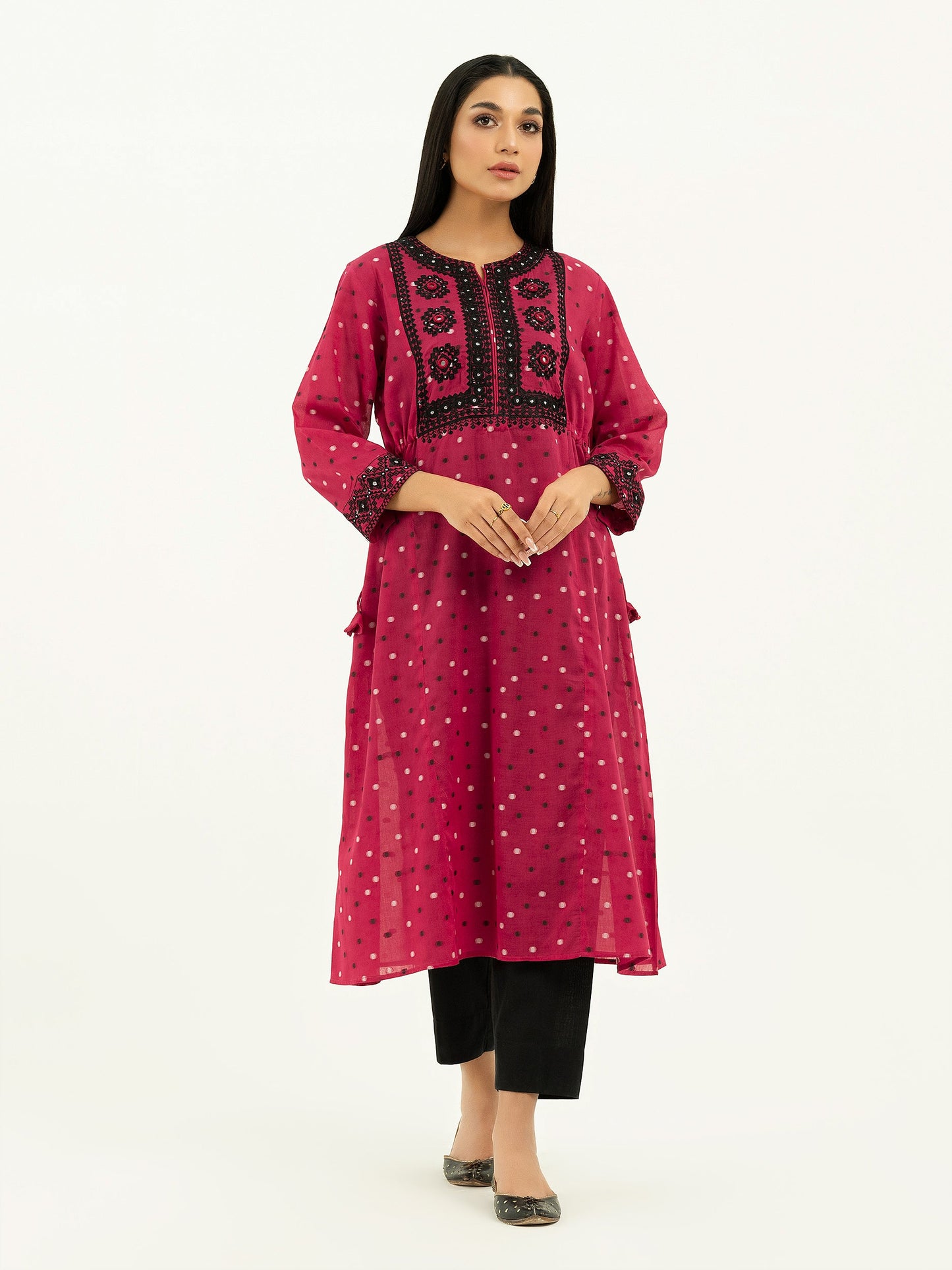 Jacquard Shirt-Embroidered (Pret)