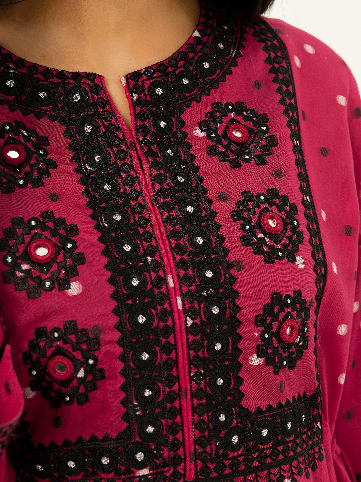 Jacquard Shirt-Embroidered (Pret)