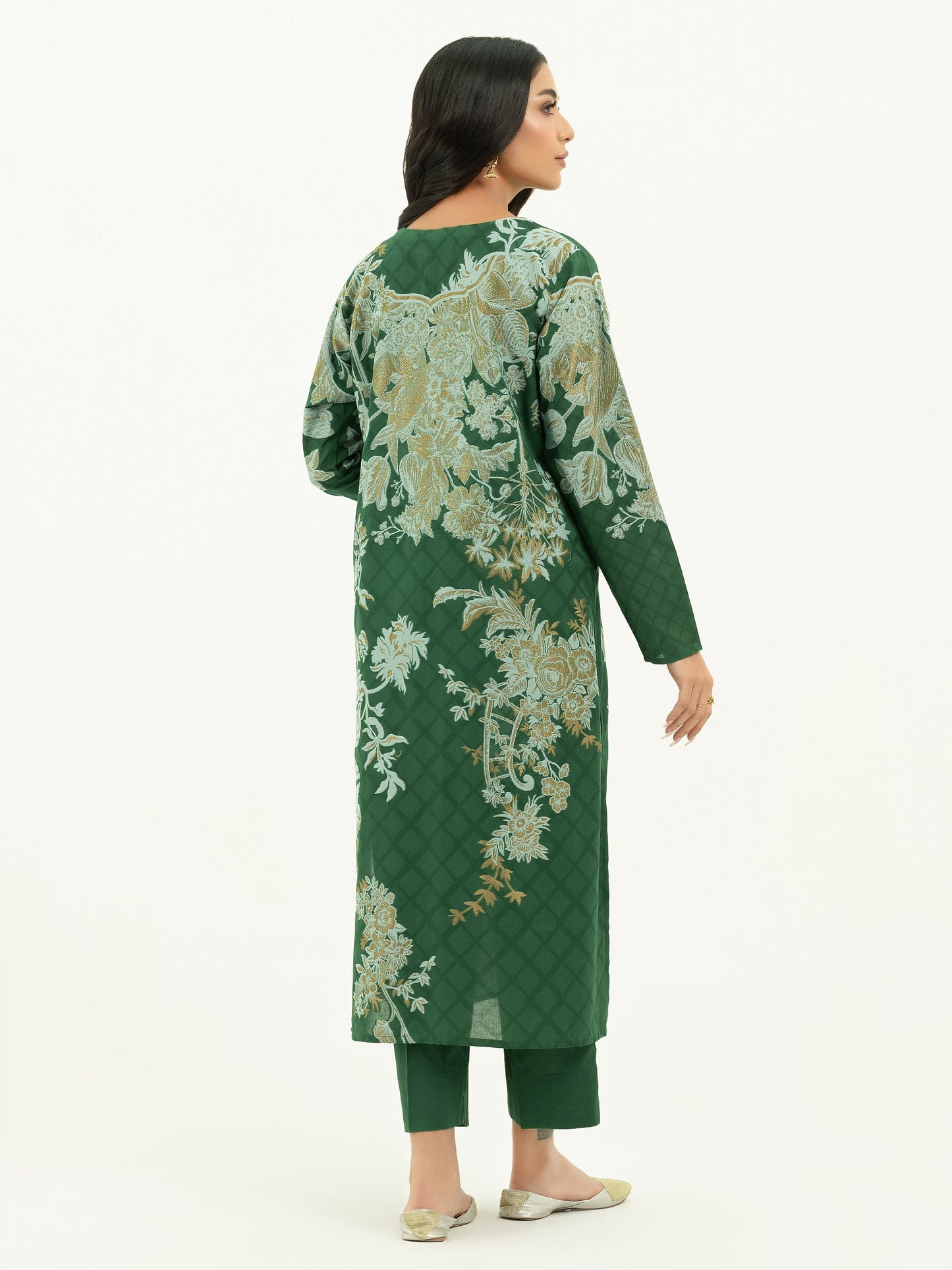 2 Piece Jacquard Suit-Printed (Pret)