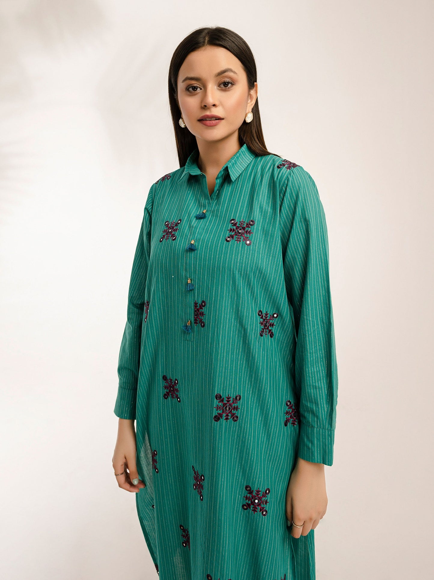 Yarn Dyed Shirt-Embroidered (Pret)