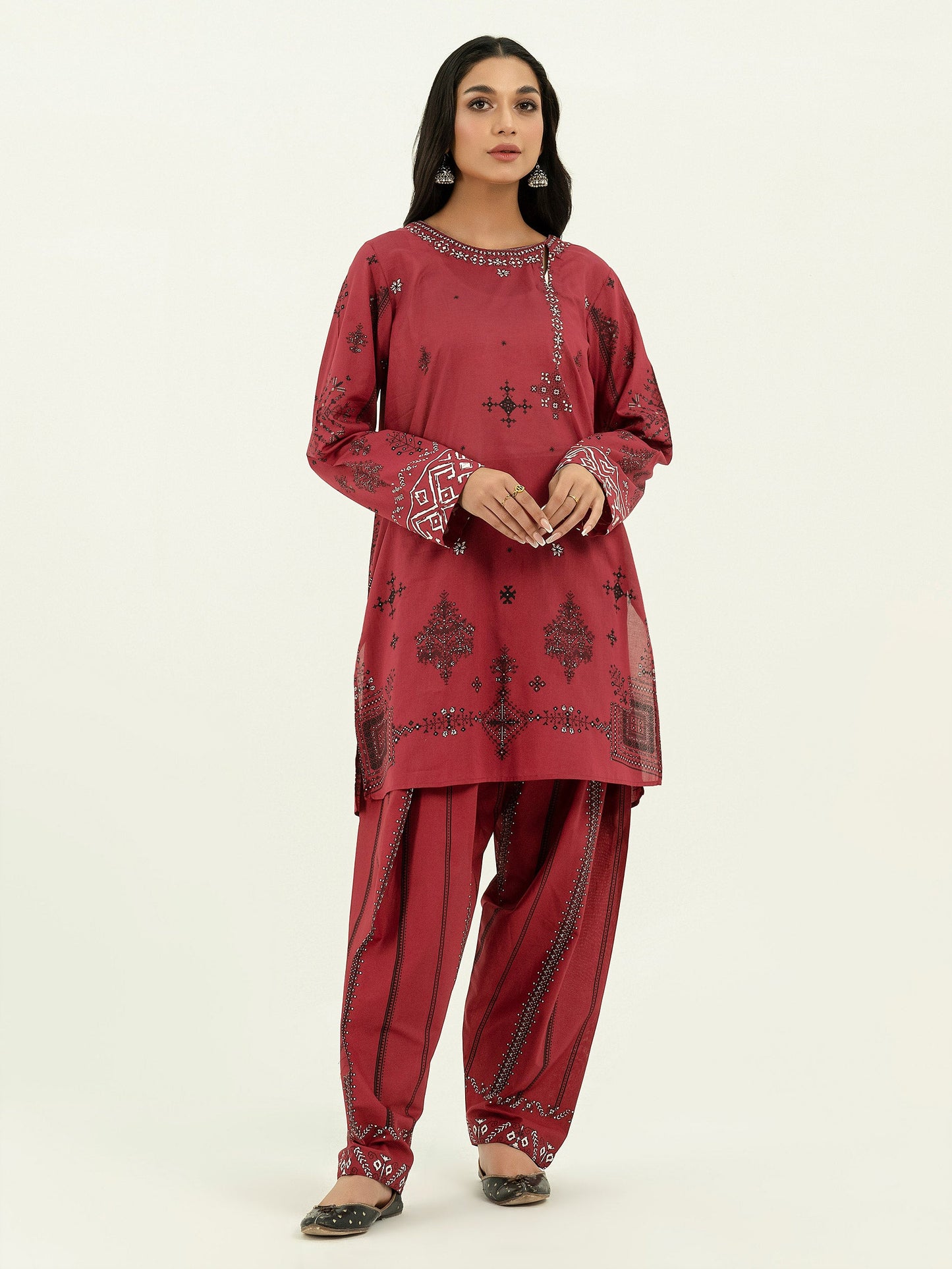 2 Piece Lawn Suit-Paste Print (Pret)