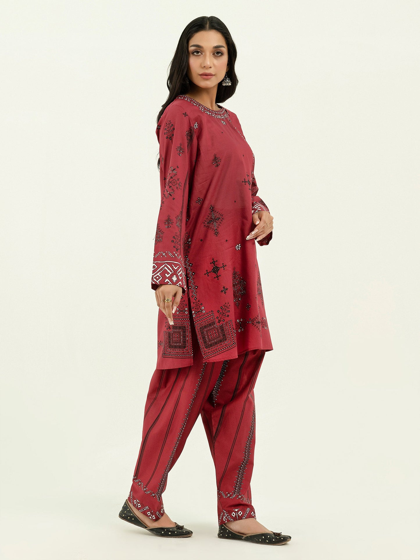 2 Piece Lawn Suit-Paste Print (Pret)