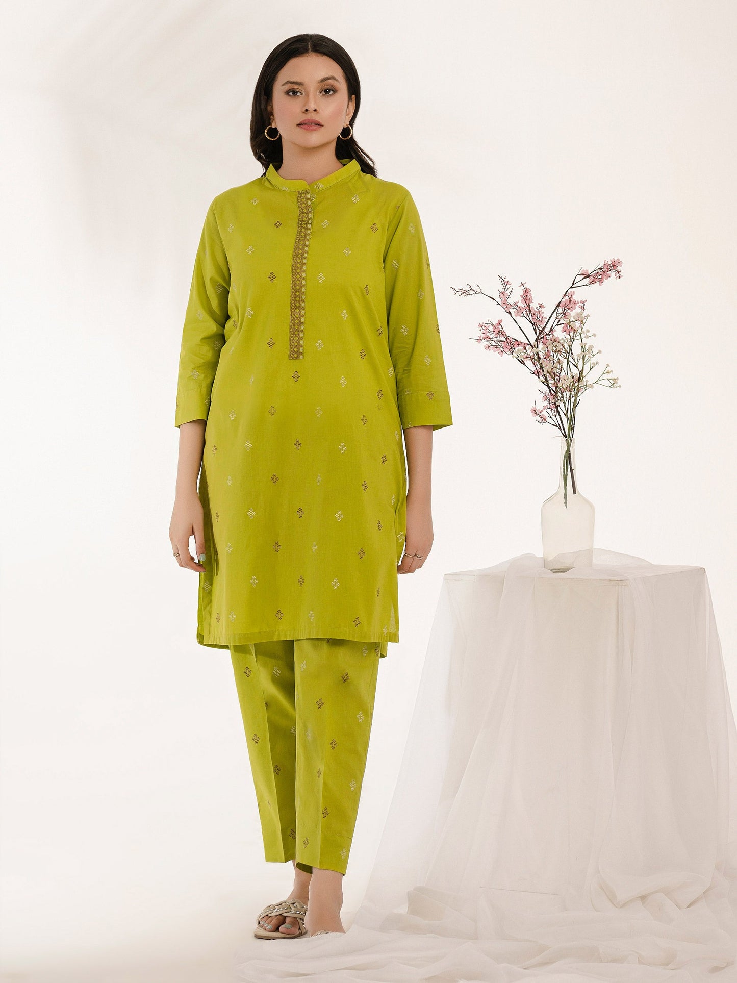 2 Piece Lawn Suit-Pasted (Pret)