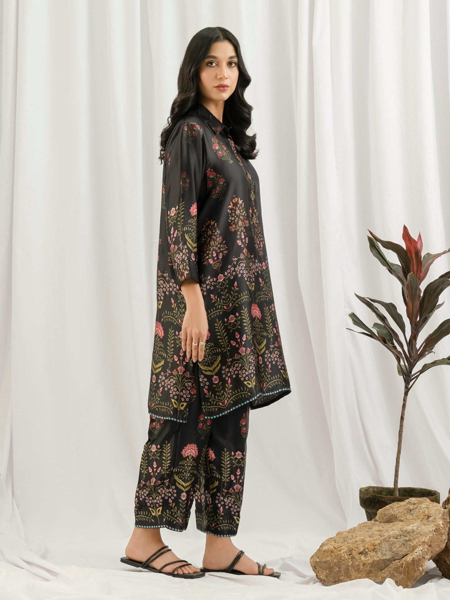 2 Piece Silk Suit- Printed (Pret)