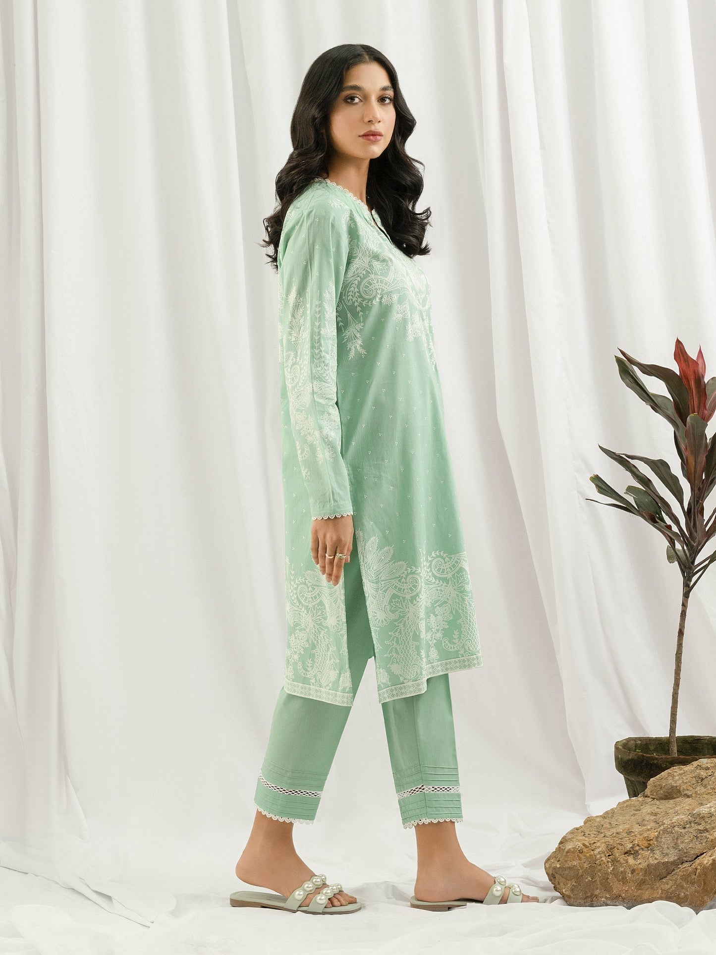 2 Piece Lawn Suit- Paste Print (Pret)