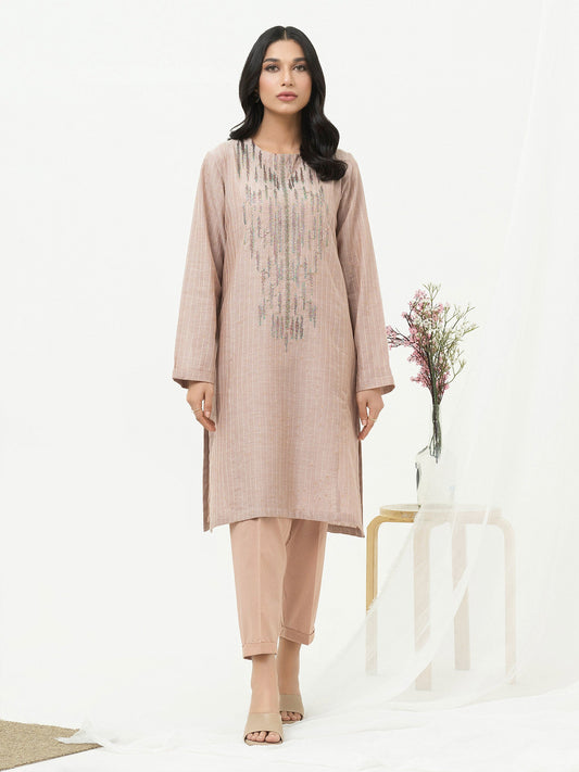 2 Piece Yarn Dyed Suit-Embroidered (Pret)