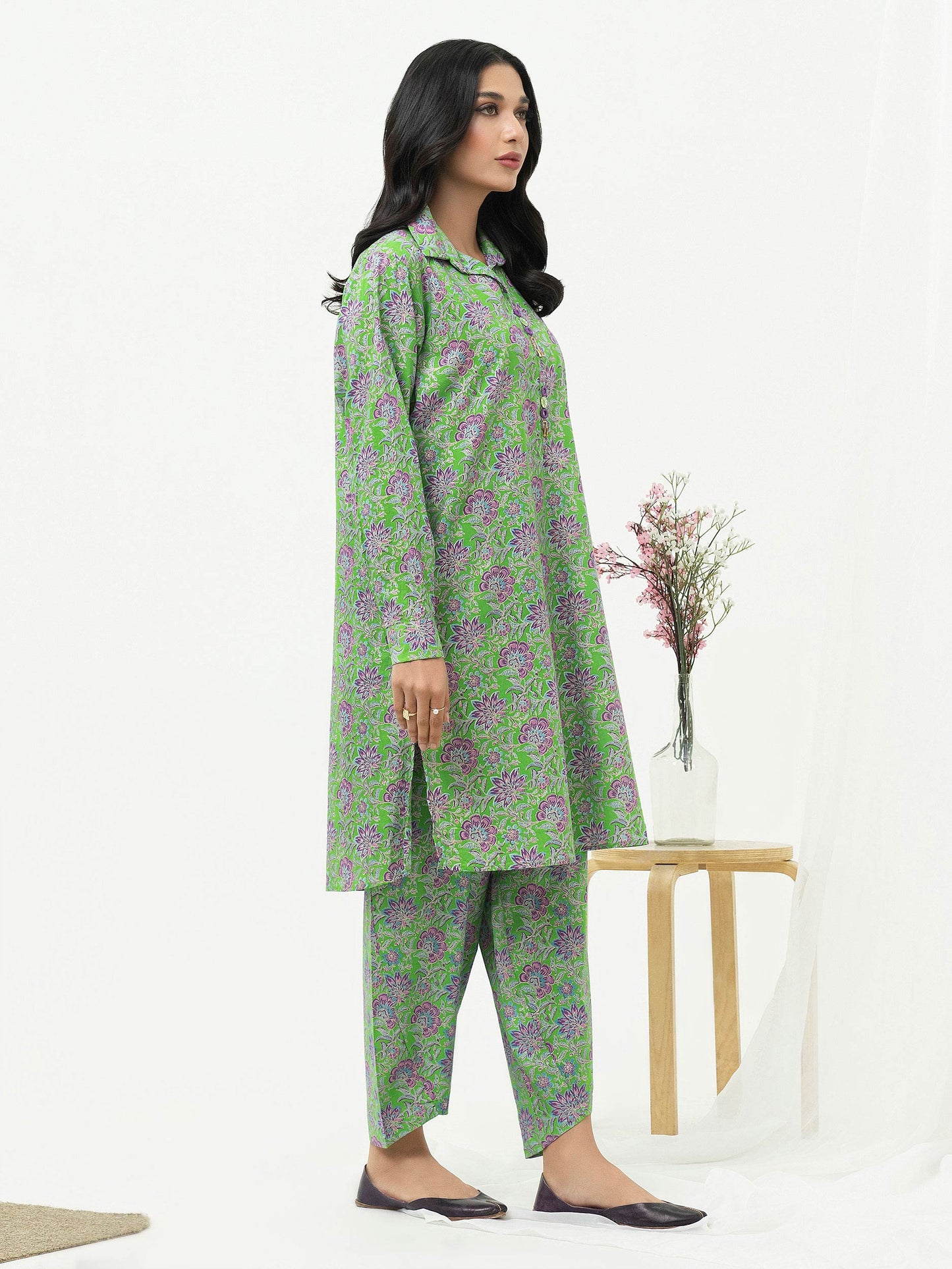 2 Piece Lawn Suit-Pasted (Pret)