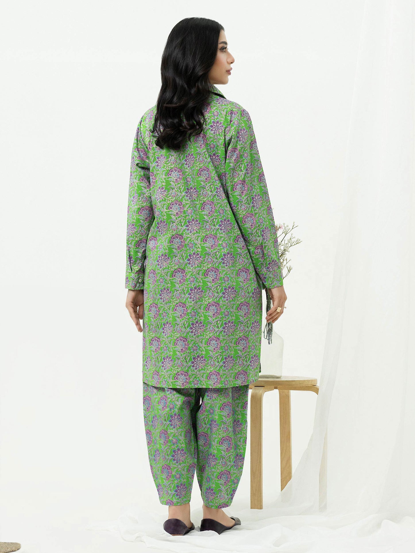 2 Piece Lawn Suit-Pasted (Pret)