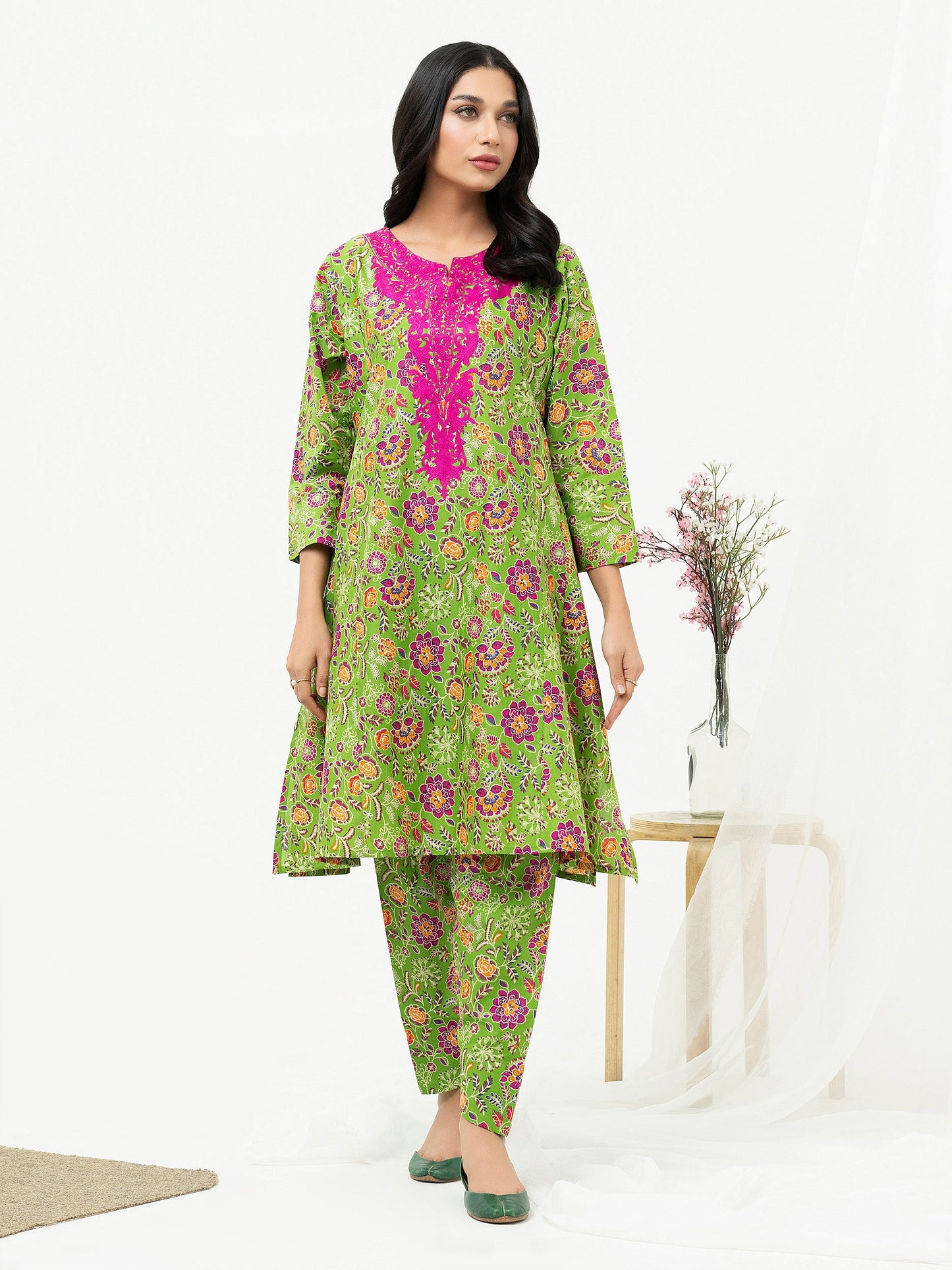 2 Piece Lawn Suit-Embroidered (Pret)