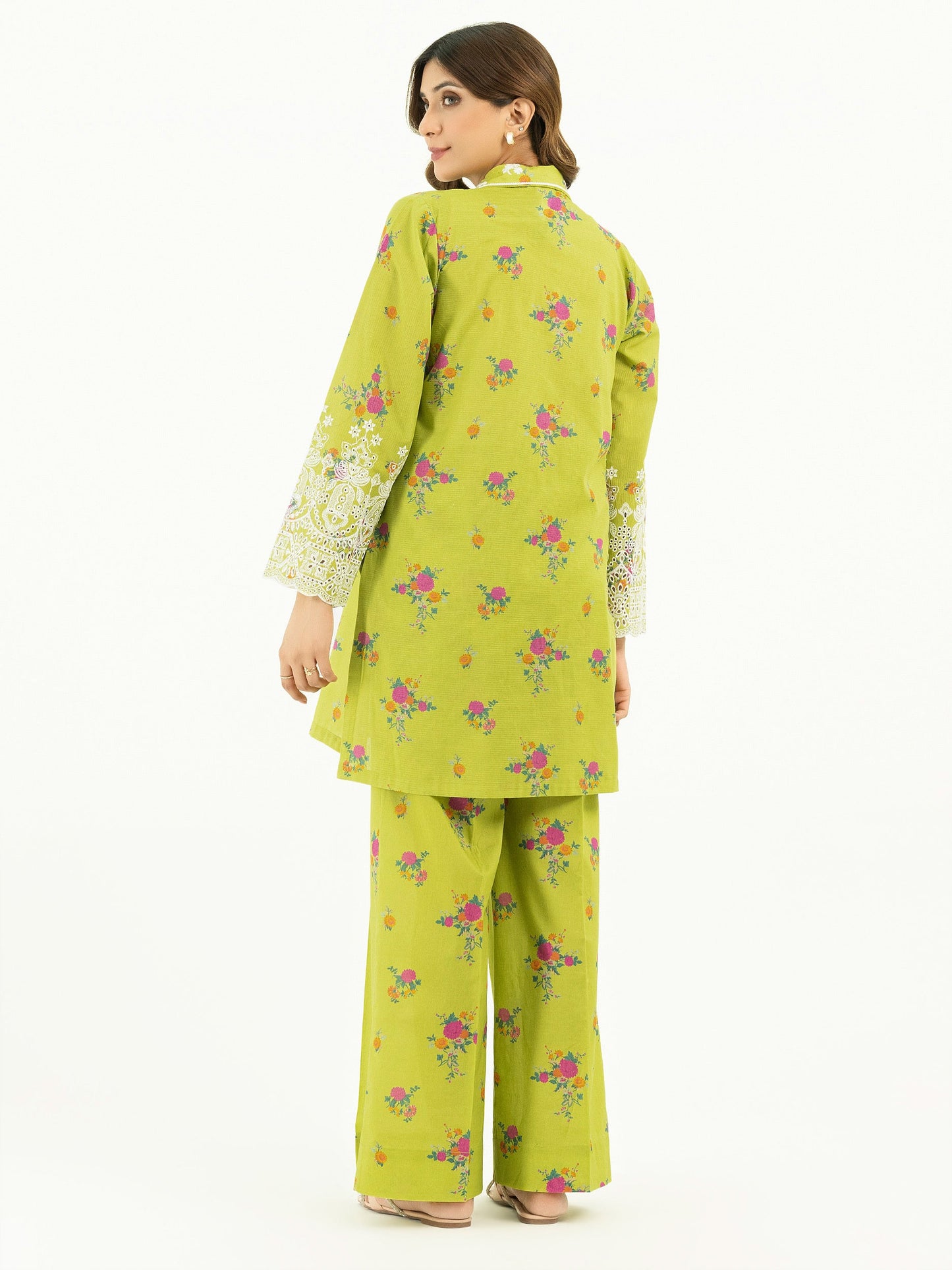 Texture Lawn Co-ord-Embroidered (Pret)