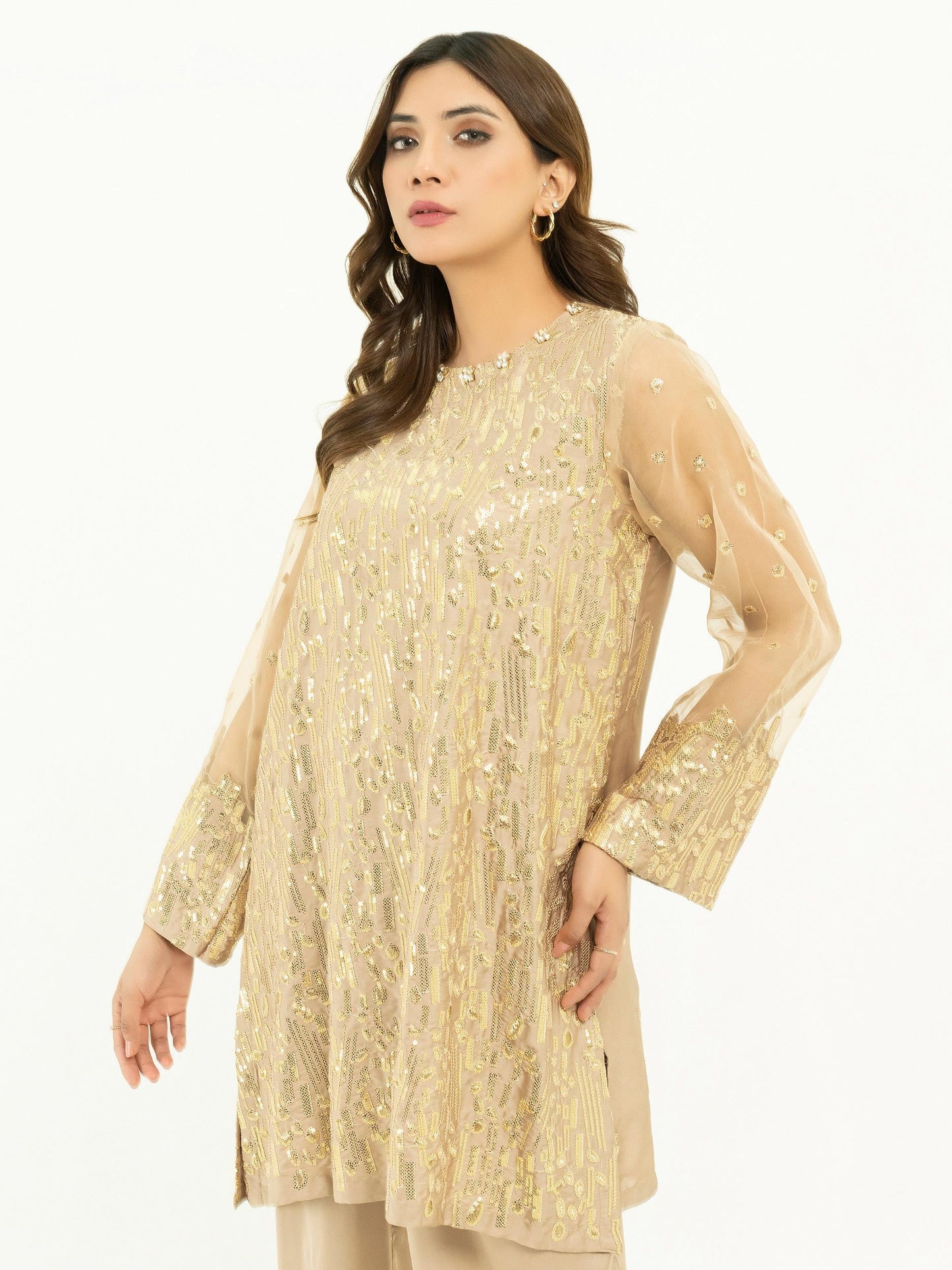 2 Piece Silk Suit-Embroidered (Pret)