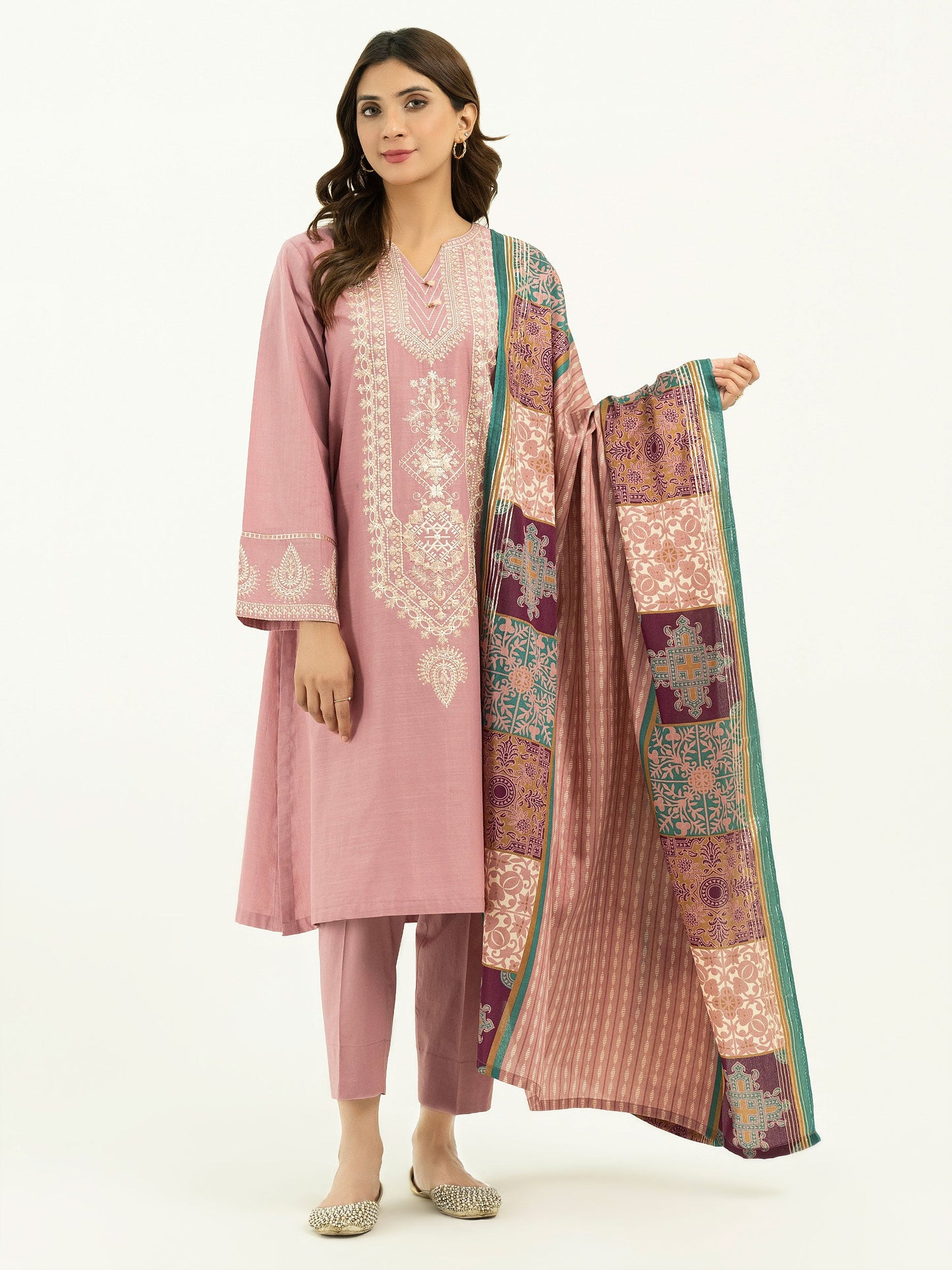 3 Piece Lawn Suit-Embroidered (Pret)