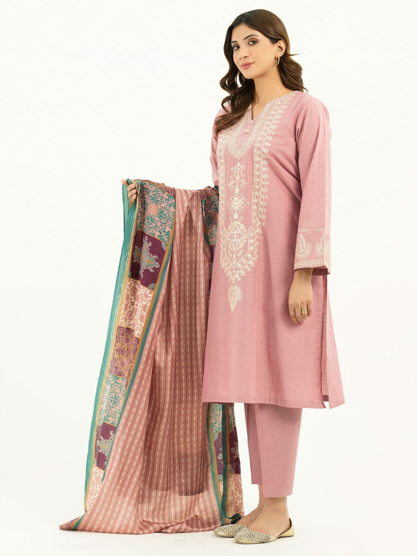 3 Piece Lawn Suit-Embroidered (Pret)