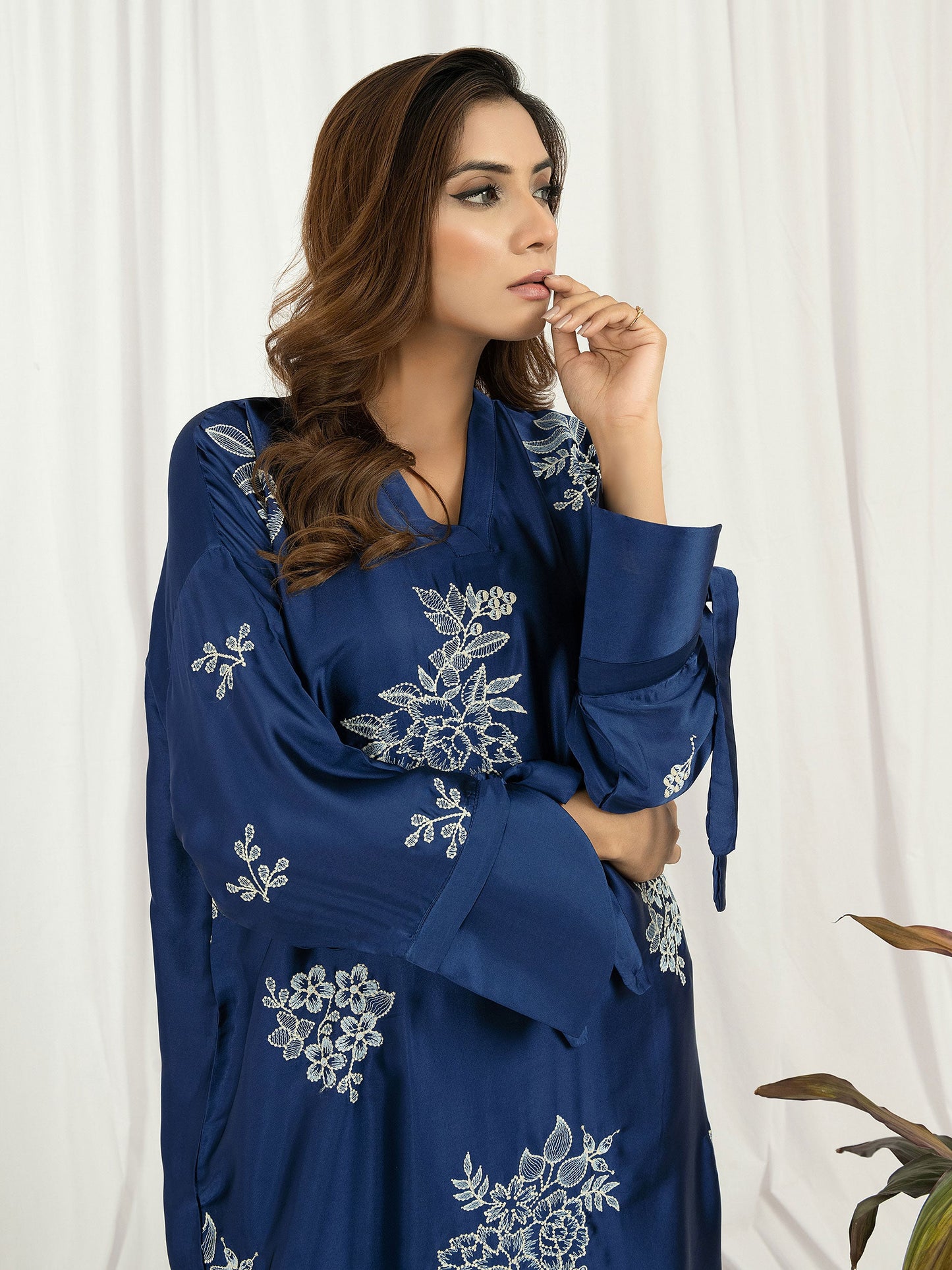 2 Piece Silk Suit- Embroidered (Pret)