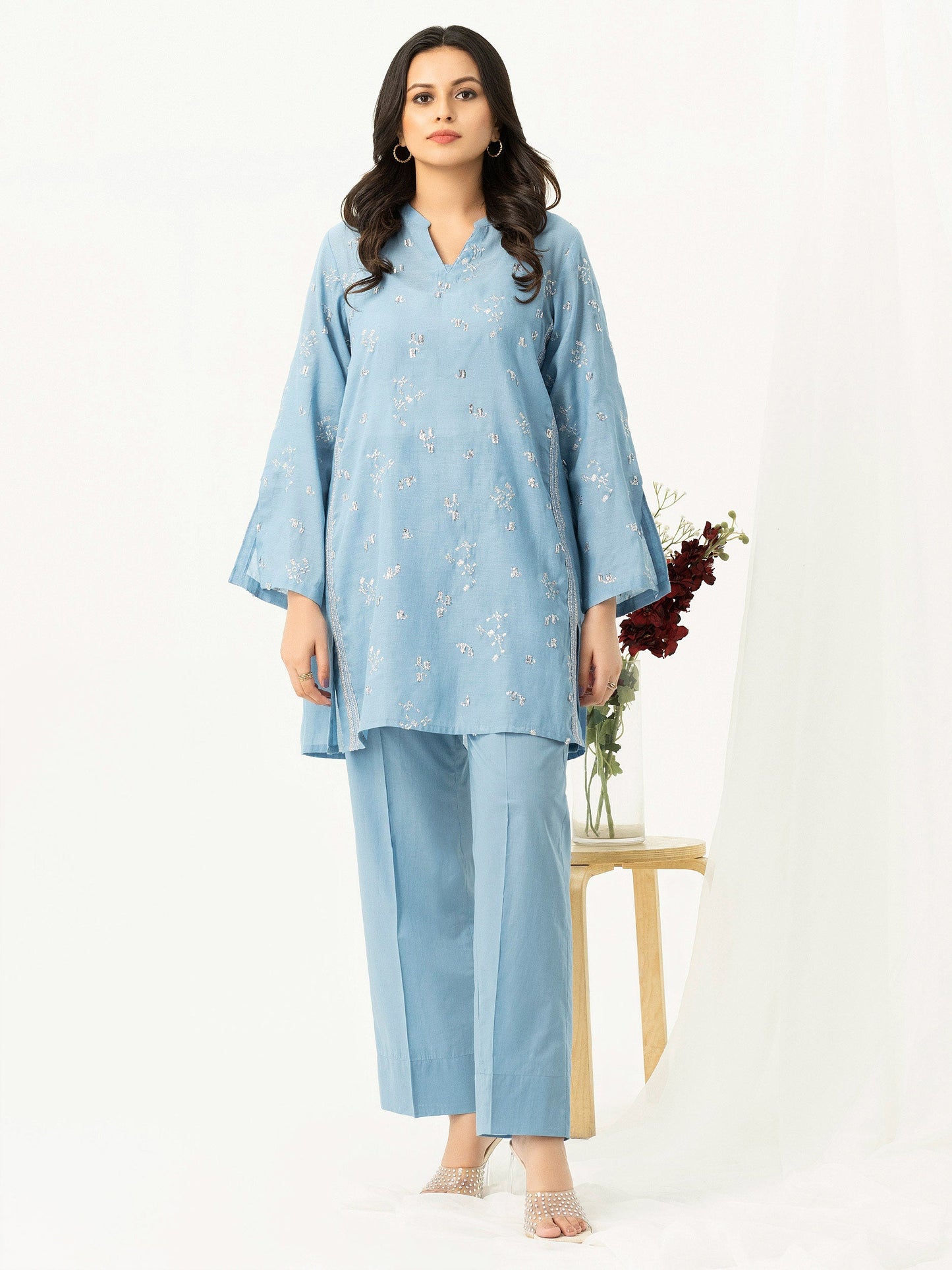 2 Piece Lawn Suit-Embroidered (Pret)