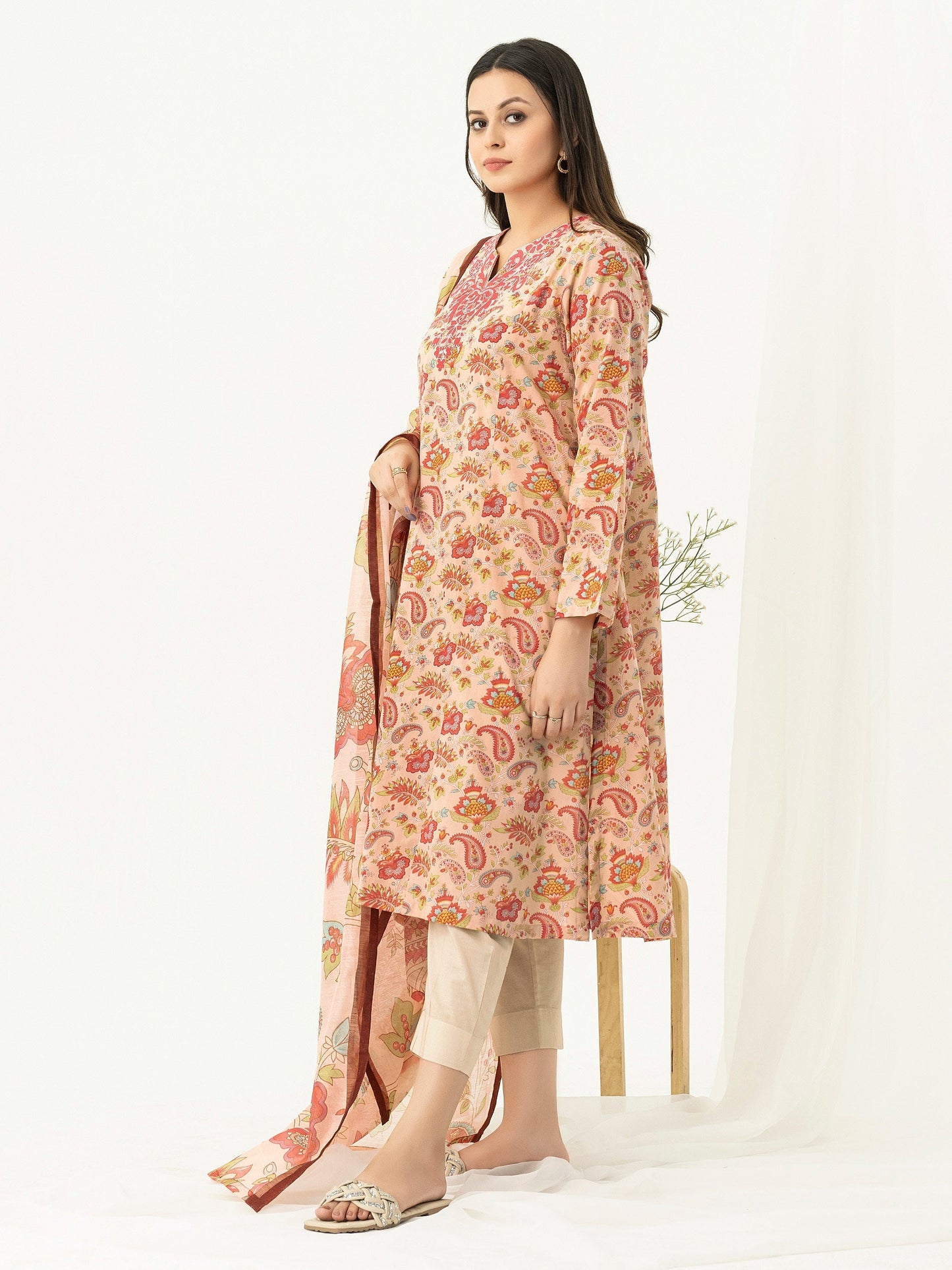 2 Piece Lawn Suit- Embroidered (Pret)