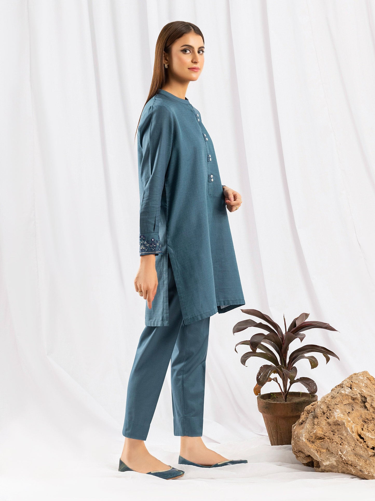 2 Piece Yarn Dyed Suit - Dyed (Pret)