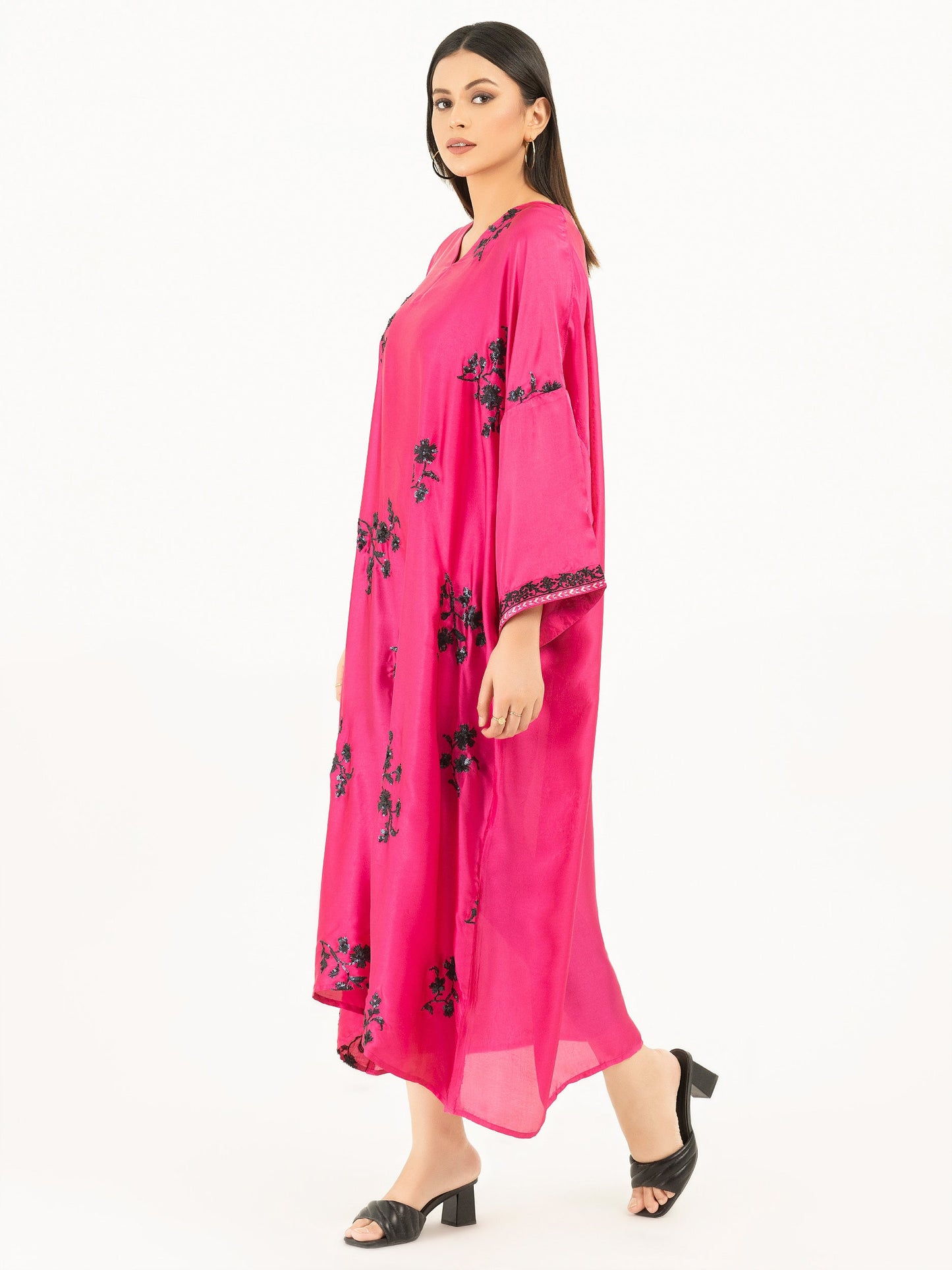 Silk Kaftan-Embroidered (Pret)