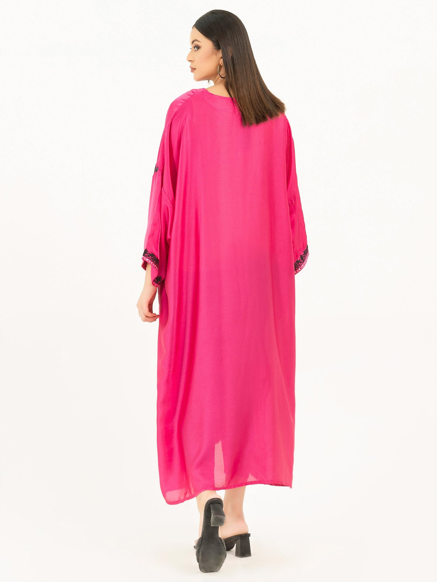 Silk Kaftan-Embroidered (Pret)