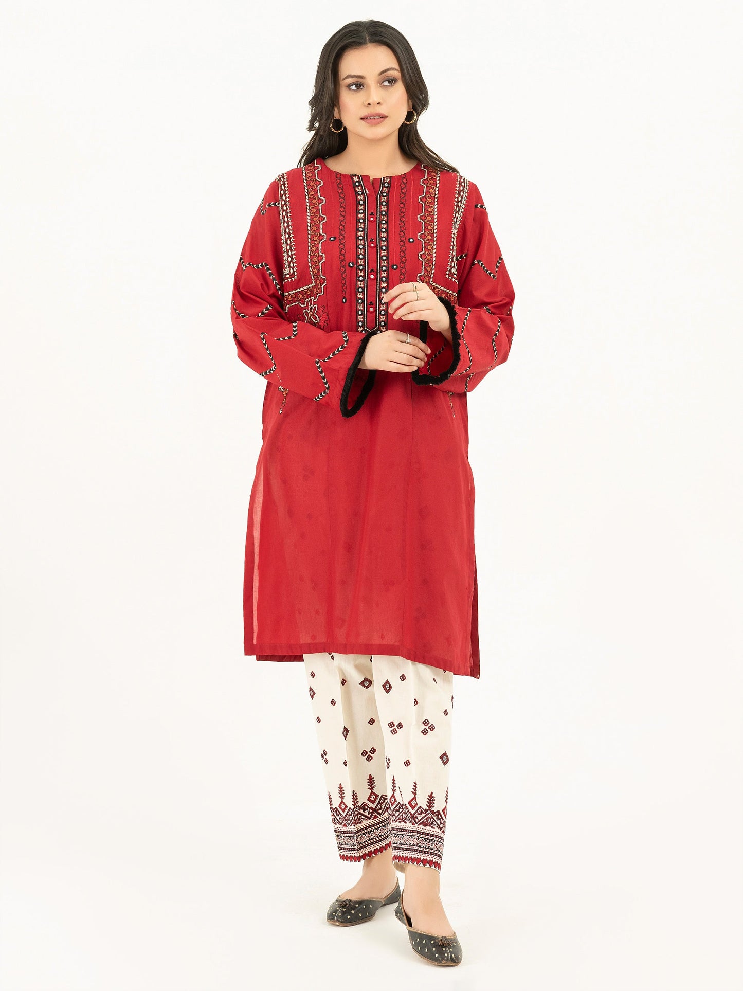 2 Piece Lawn Suit-Embroidered (Pret)