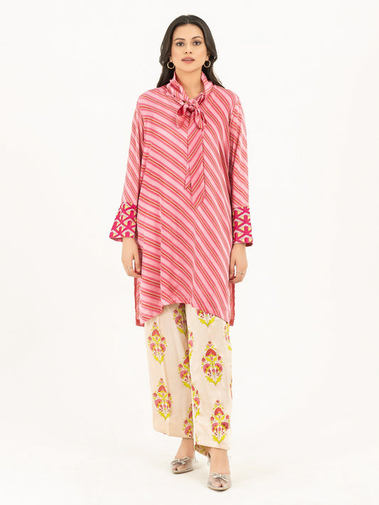 2 Piece Silk Suit-Printed (Pret)