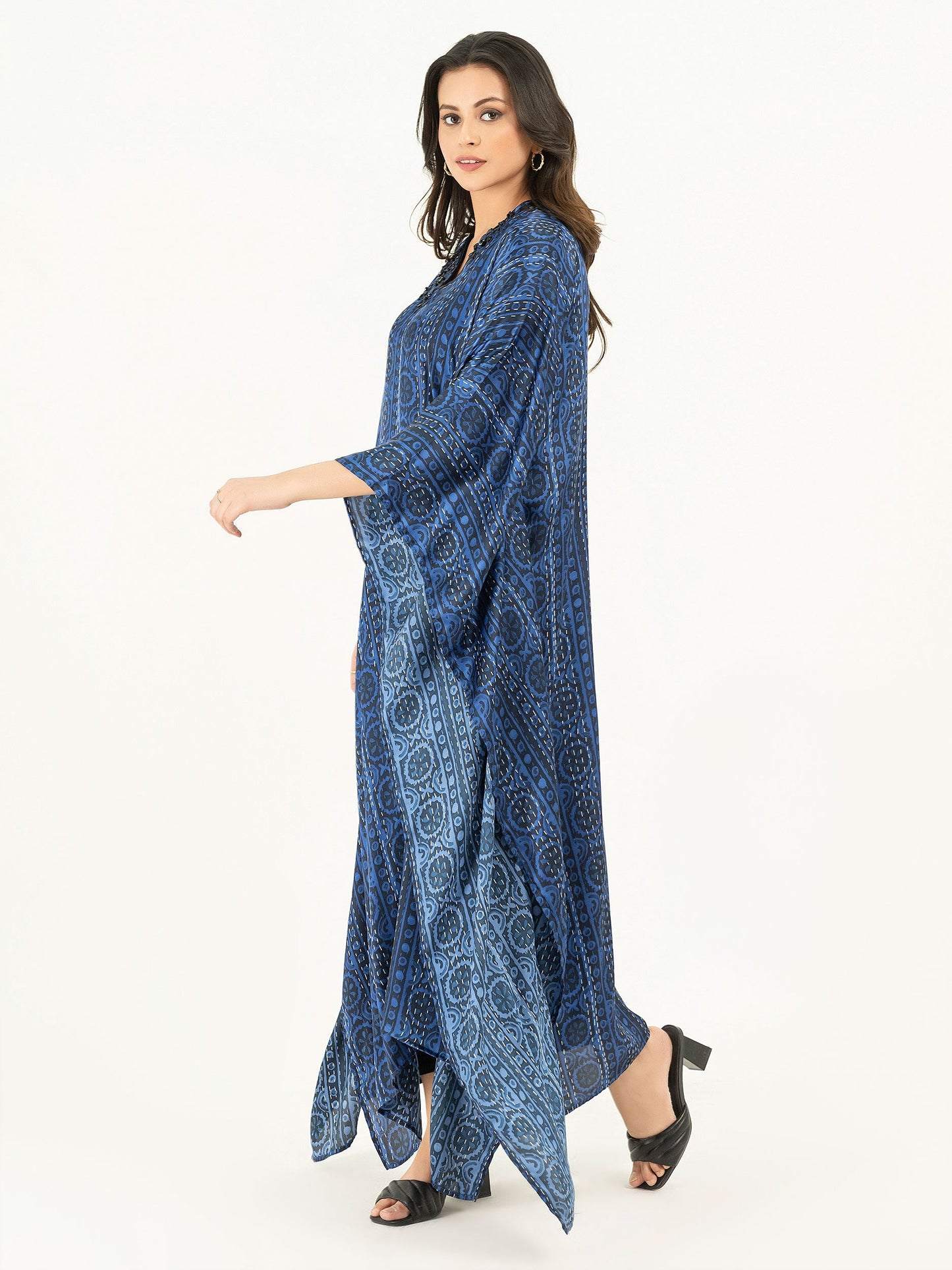 Silk Kaftan-Printed (Pret)