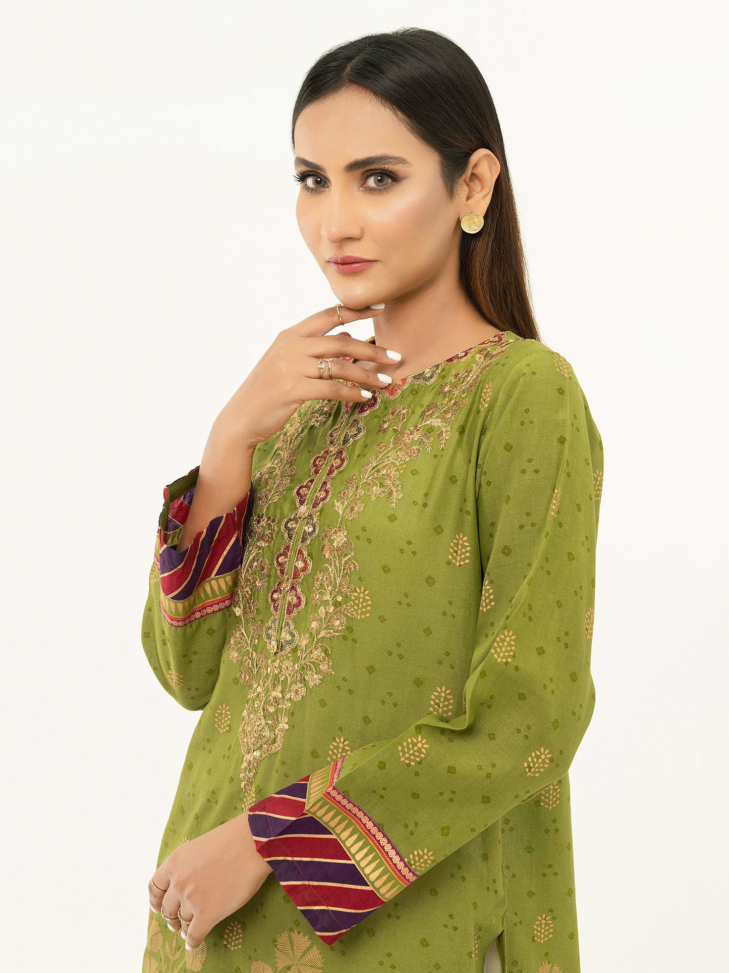 Lawn Shirt-Embroidered (Pret)