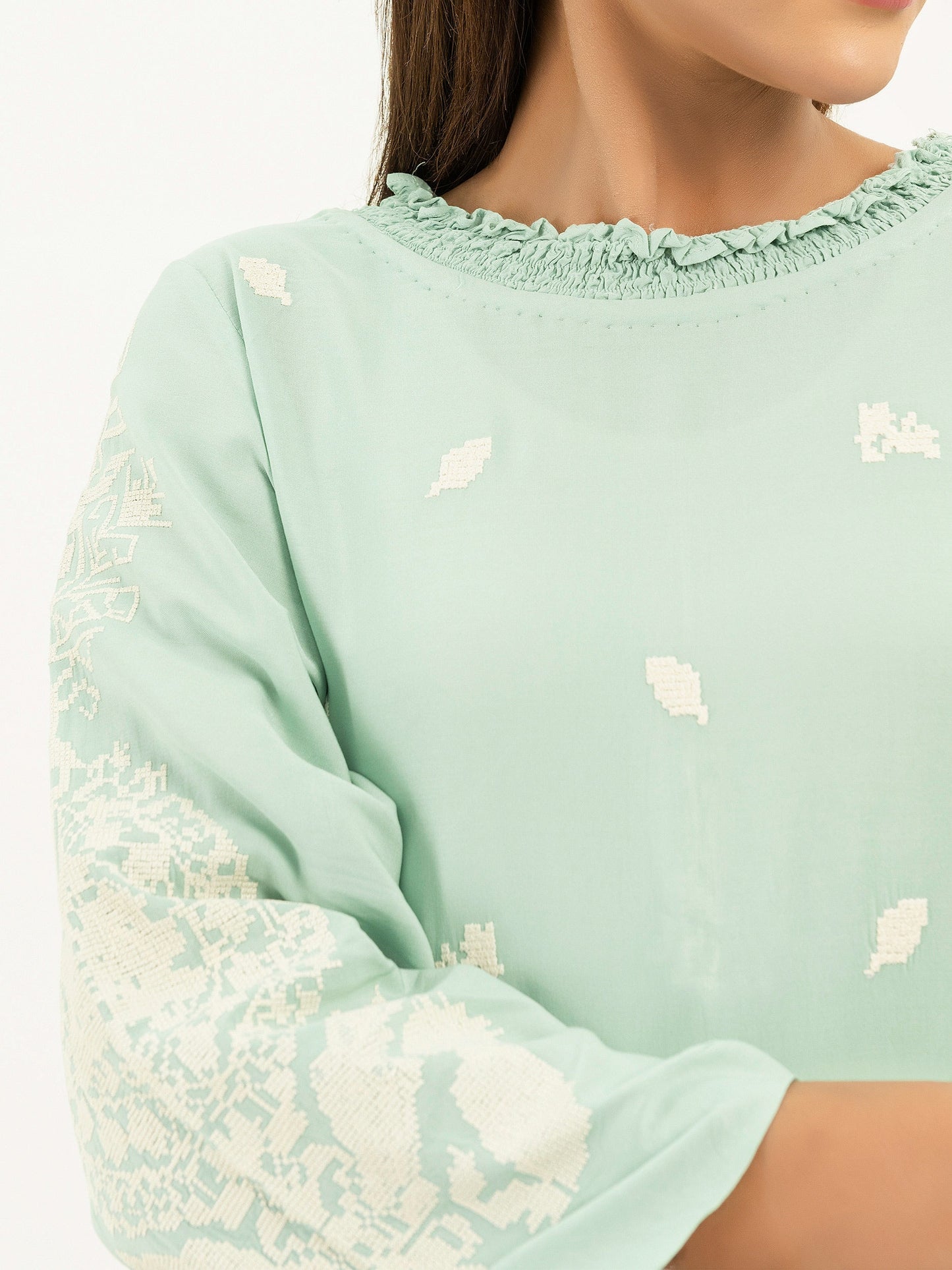 Lawn Shirt-Embroidered (Pret)