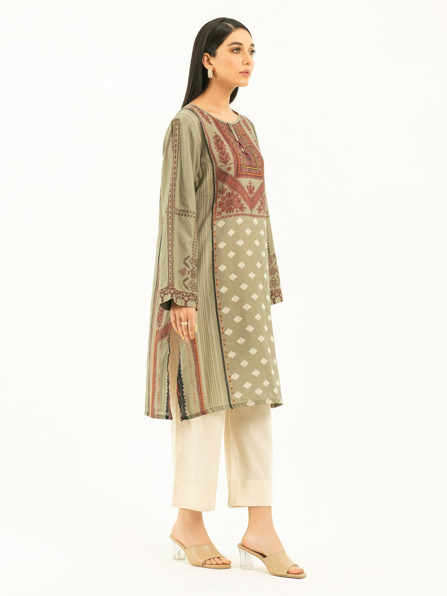 Lawn Shirt-Embroidered (Pret)