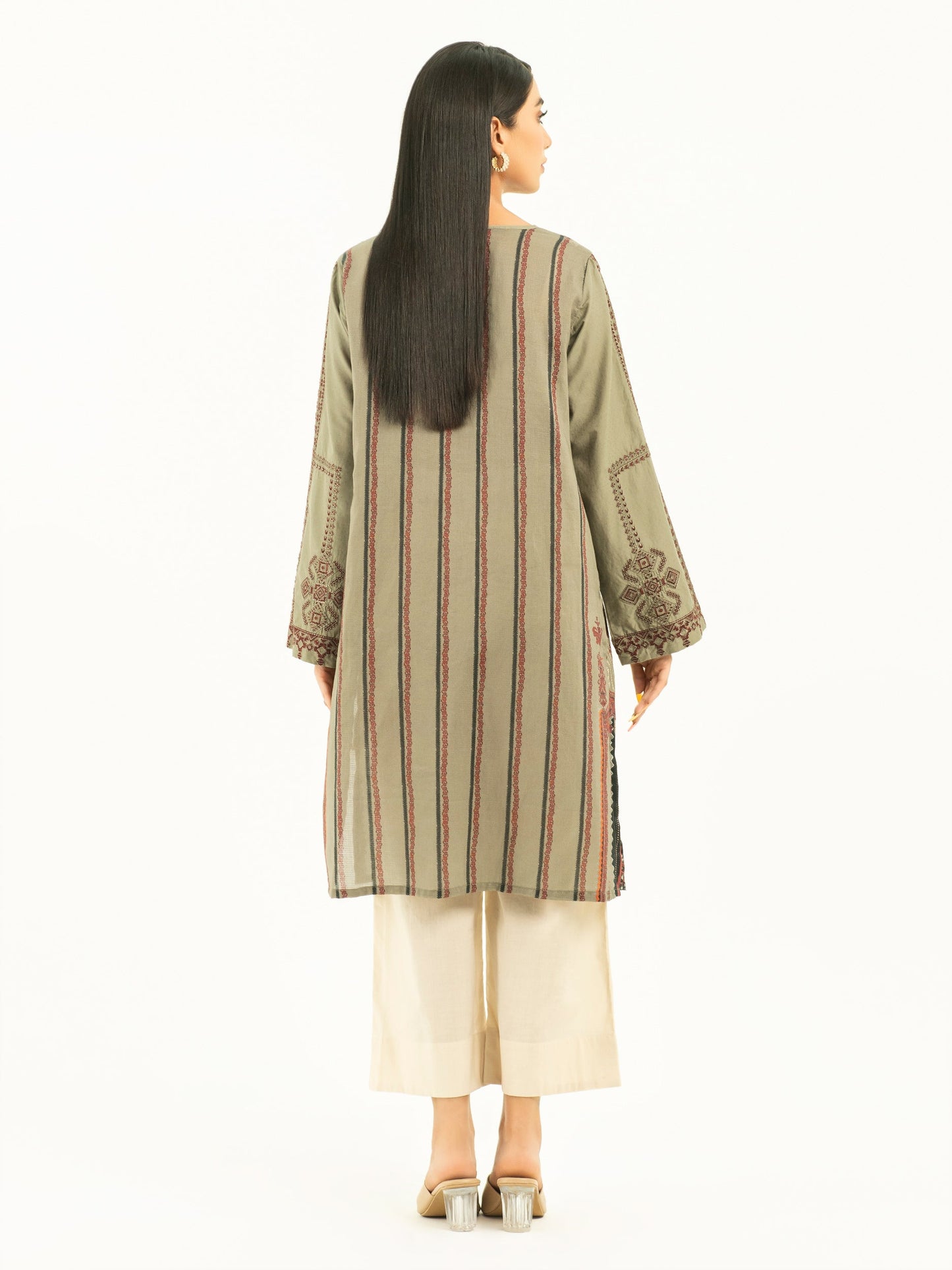 Lawn Shirt-Embroidered (Pret)