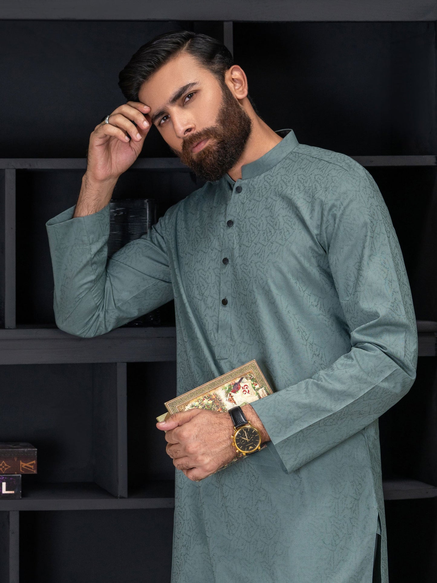 Jacquard Kurta