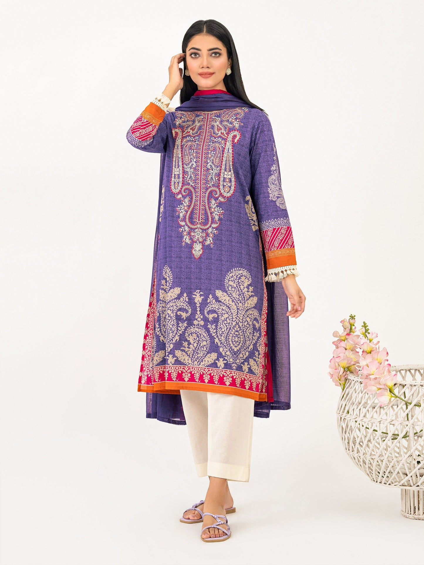 2 Piece Lawn Suit-Embroidered (Pret)