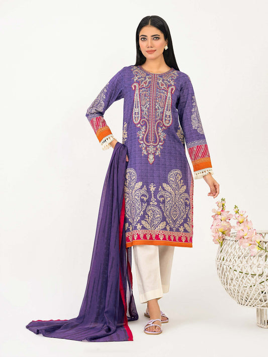 2 Piece Lawn Suit-Embroidered (Pret)