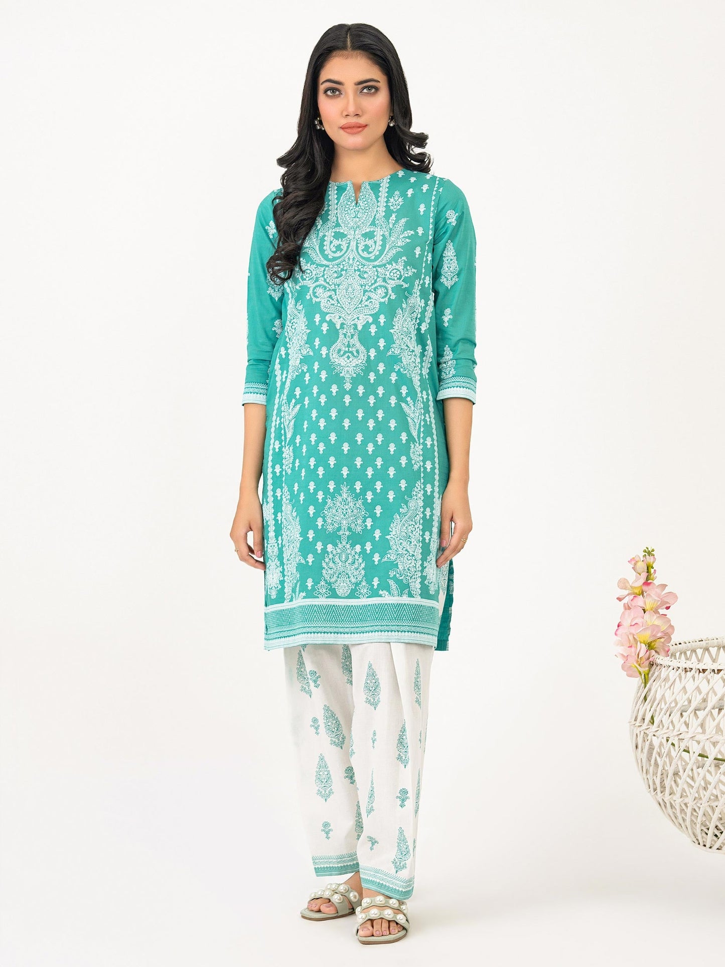 2 Piece Lawn Suit-Paste Print (Pret)