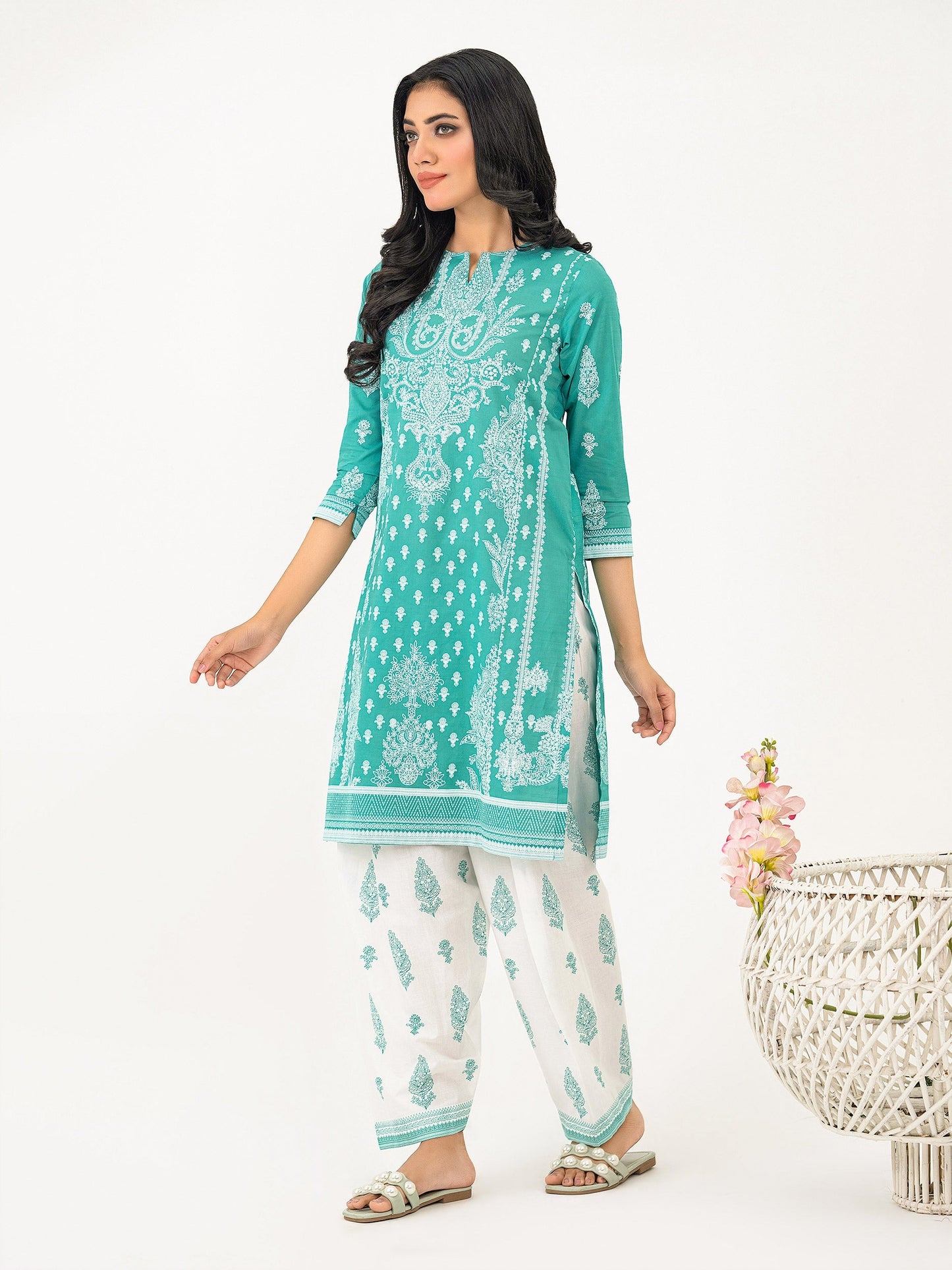 2 Piece Lawn Suit-Paste Print (Pret)