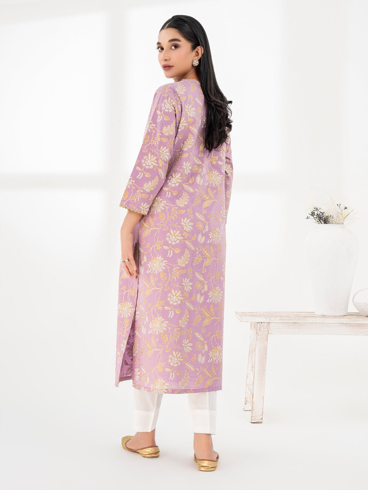 Lawn Angrakha-Paste Print (Pret)