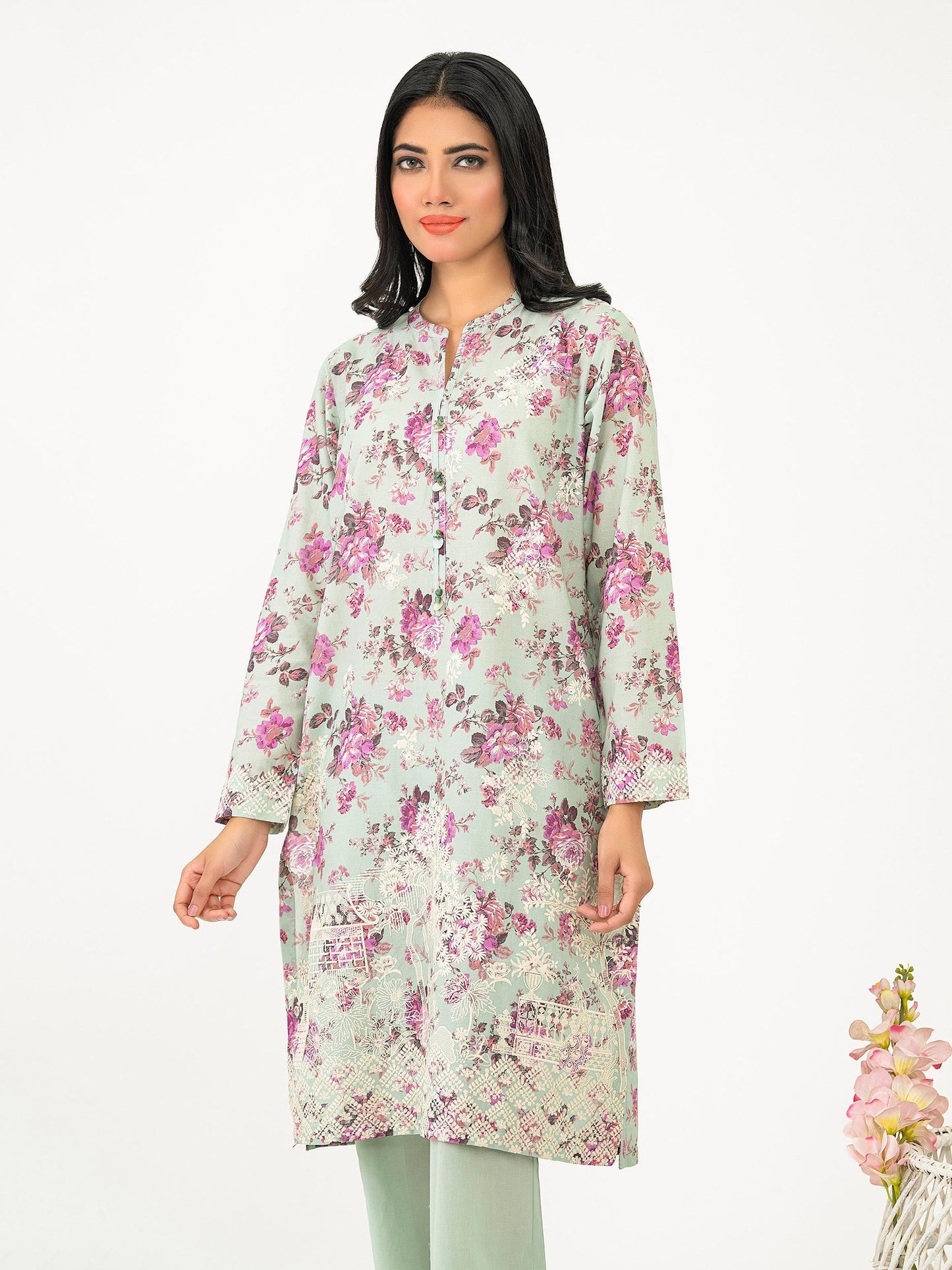 2 Piece Lawn Suit-Embroidered (Pret)