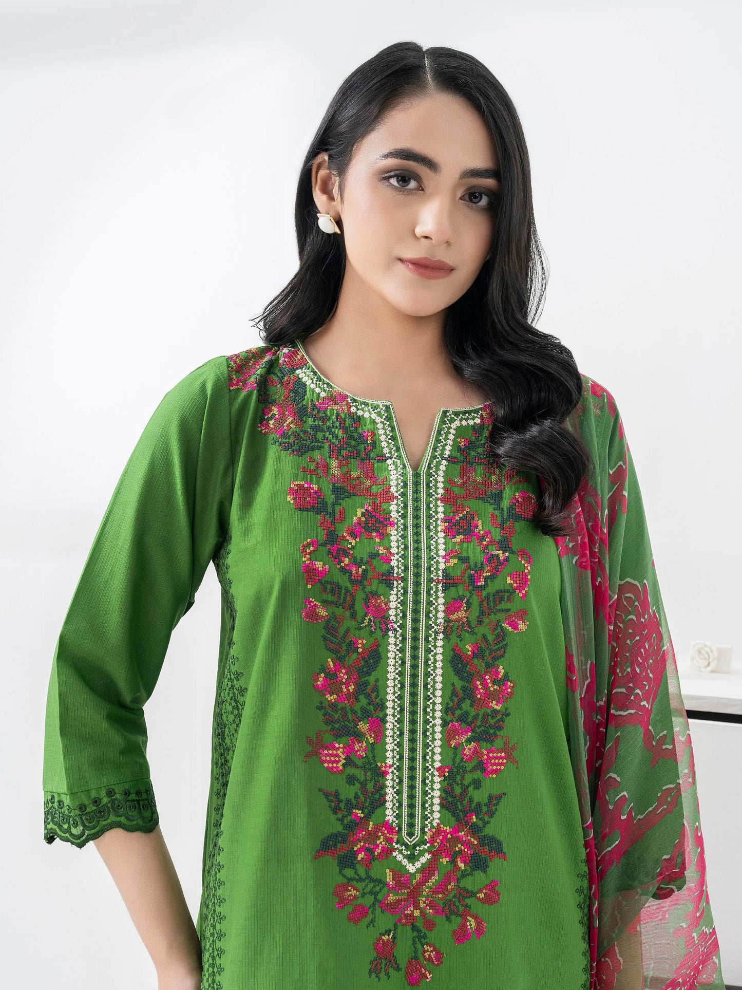 2 Piece Lawn Suit-Embroidered (Pret)