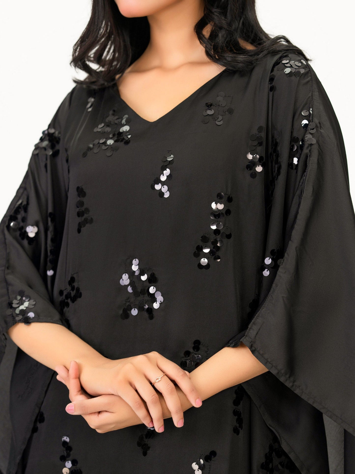 Silk Kaftan-Embellished (Pret)