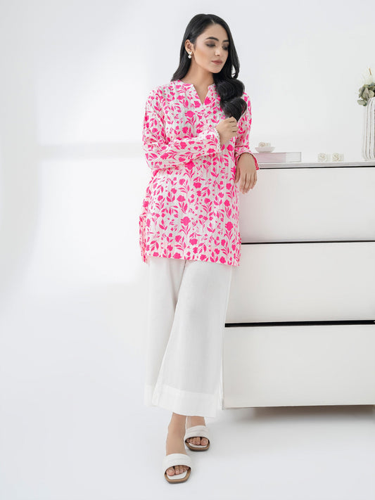 Lawn Kurti-Paste Print (Pret)