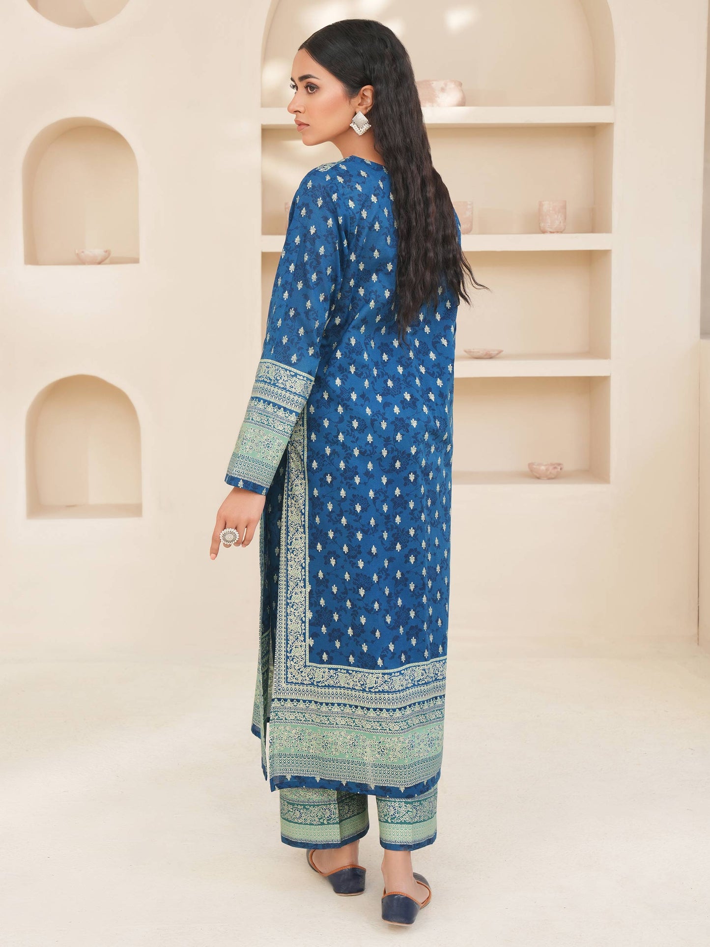 2 Piece Lawn Suit-Paste Print (Unstitched)