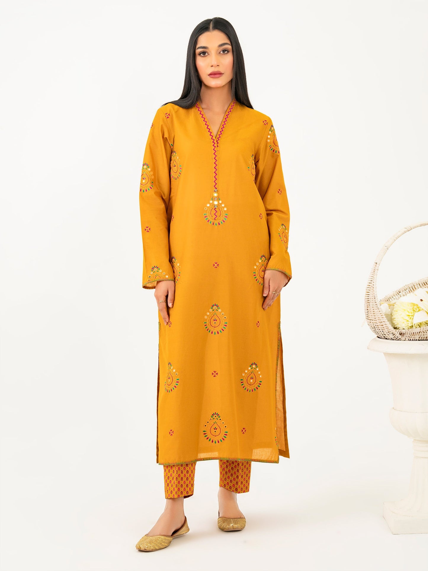 2 Piece Lawn Suit-Embroidered (Pret)