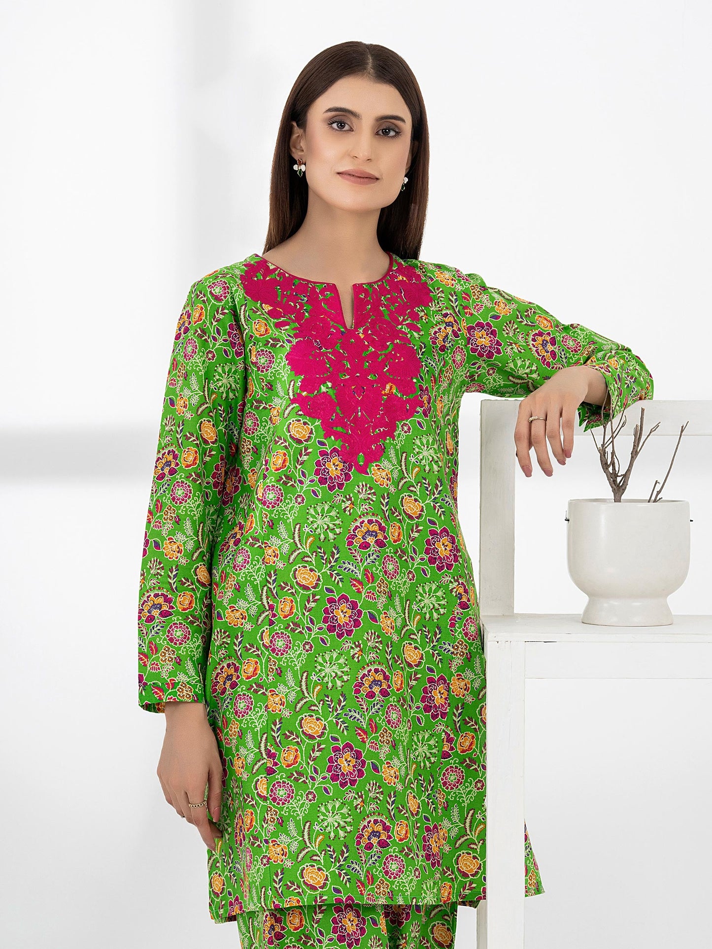 2 Piece Lawn Suit-Paste Print (Pret)