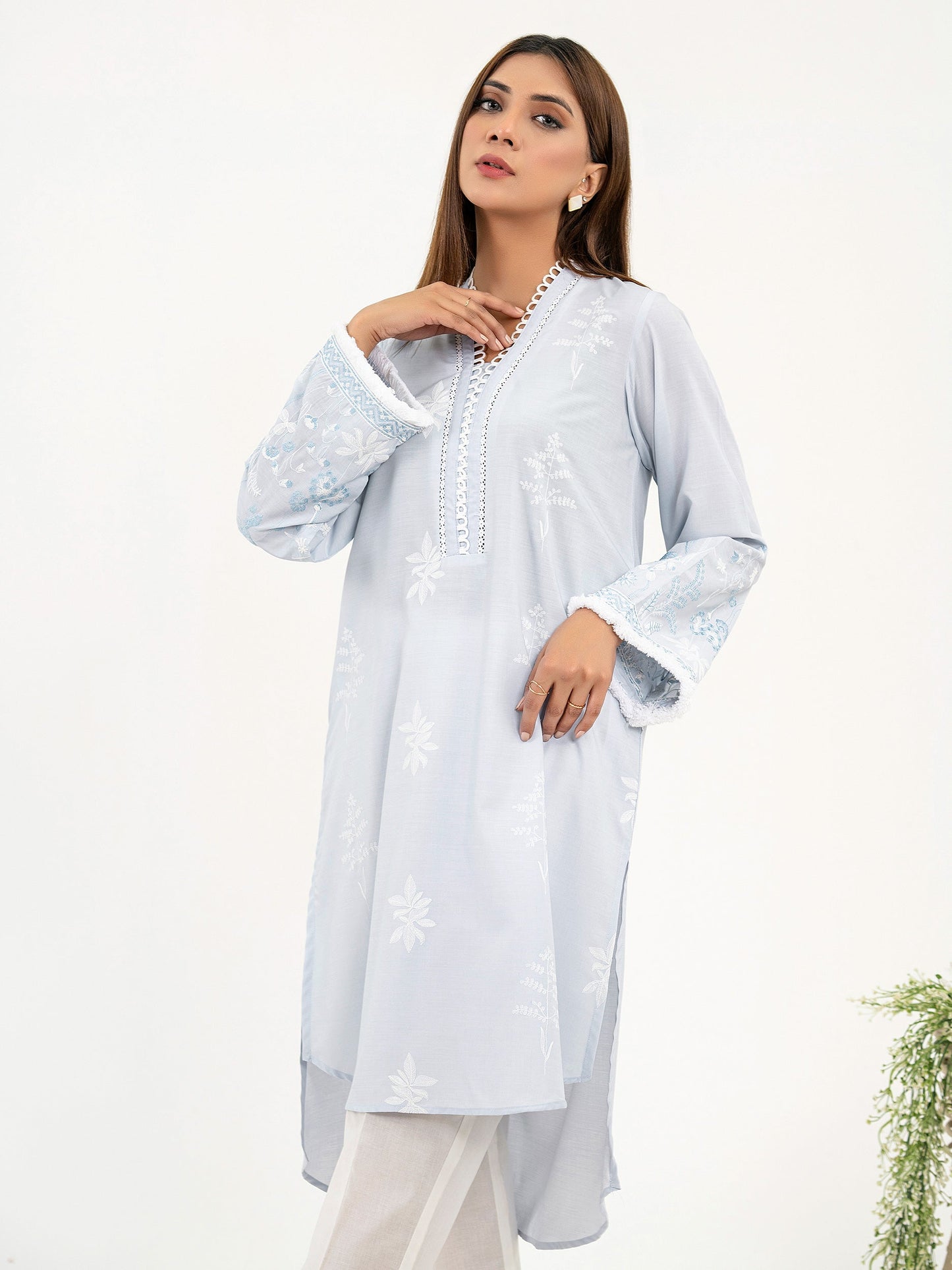 Viscose Shirt-Embroidered (Pret)