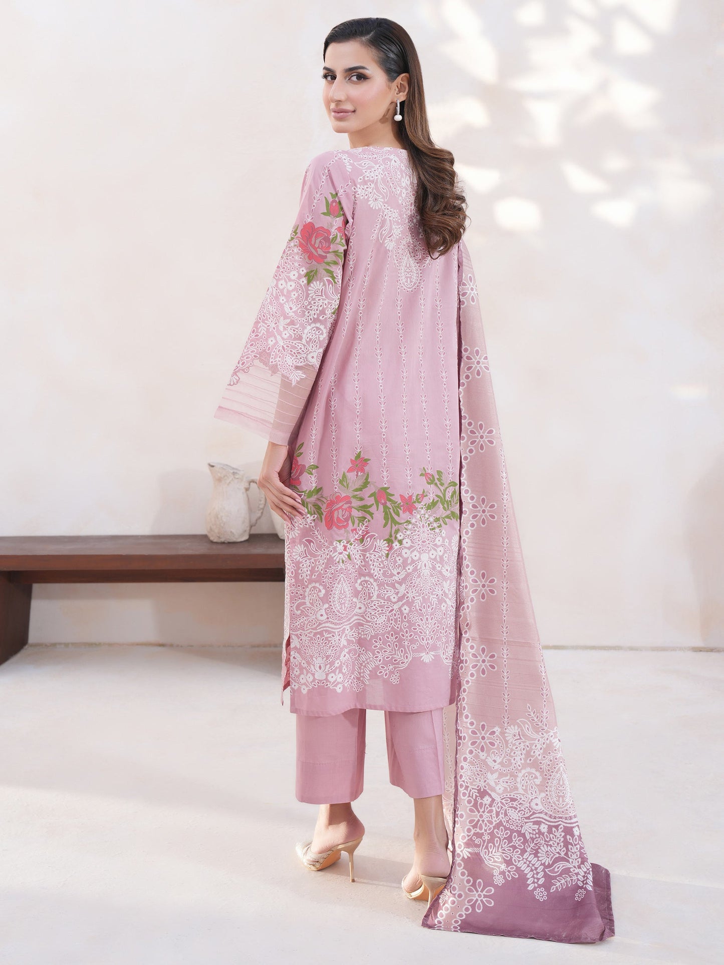 3 Piece Lawn Suit-Embroidered (Unstitched)